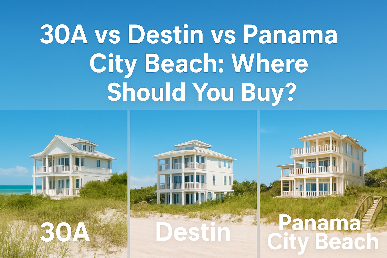 30a vs Destin vs Panama City Beach: Where should you buy