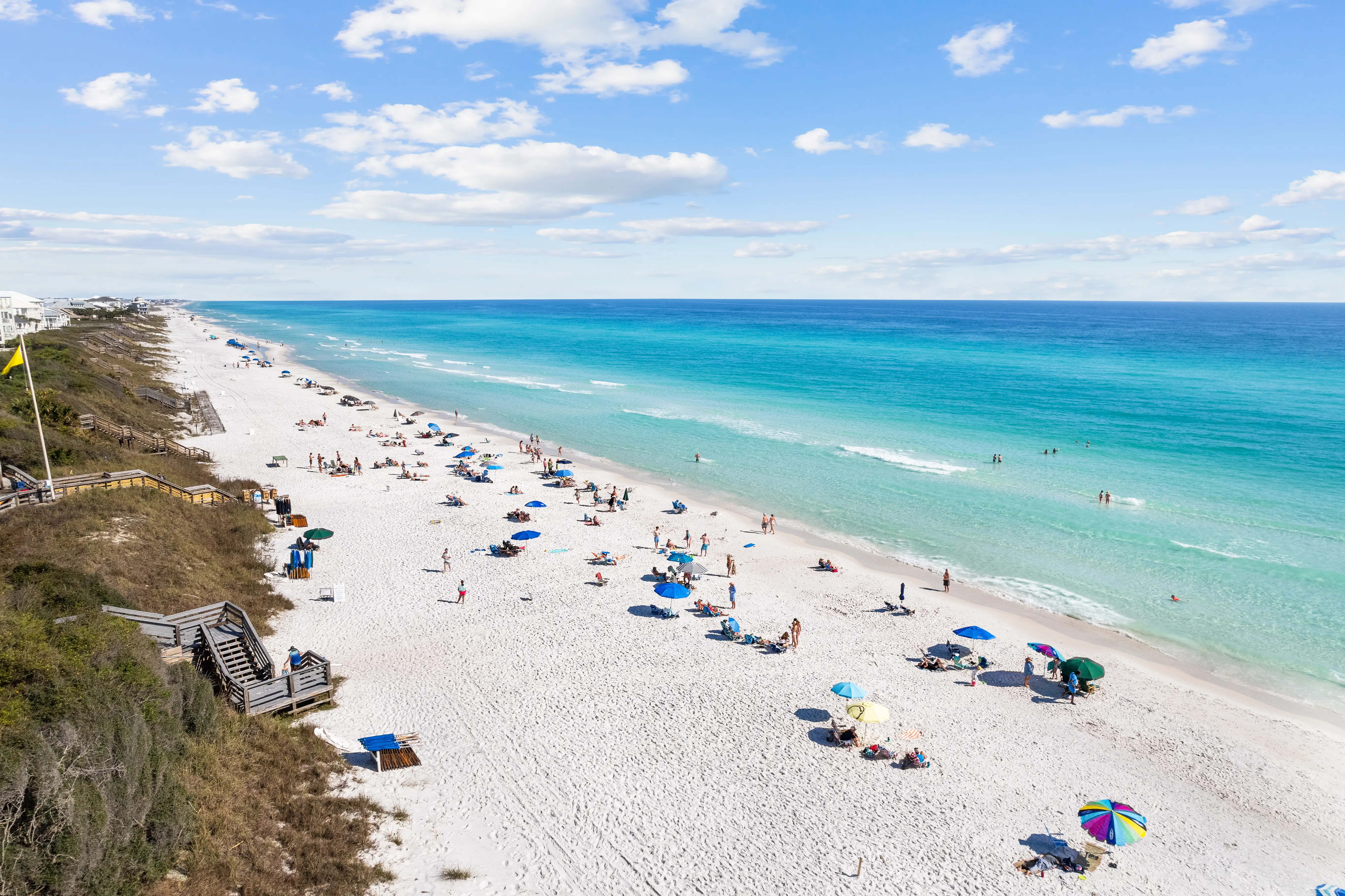 Seagrove Beach real estate offers a serene and picturesque coastal living experience. This charming neighborhood boasts a mix of luxurious beachfront properties, cozy bungalows, and modern condominiums. Nestled among towering pine trees and white sand beaches, Seagrove Beach is the perfect place to relax and enjoy the beauty of the Gulf coast. Residents and visitors alike can spend their days soaking up the sun on the pristine beaches, exploring the nearby state parks and nature trails, or dining at the many delicious restaurants in the area. With its laid-back atmosphere and stunning ocean views, Seagrove Beach is a sought-after destination for those looking to buy a piece of paradise on Florida's Emerald Coast.