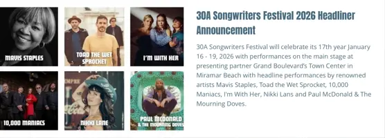 30A Songwriters Festival 2026: What to Know Before You Go