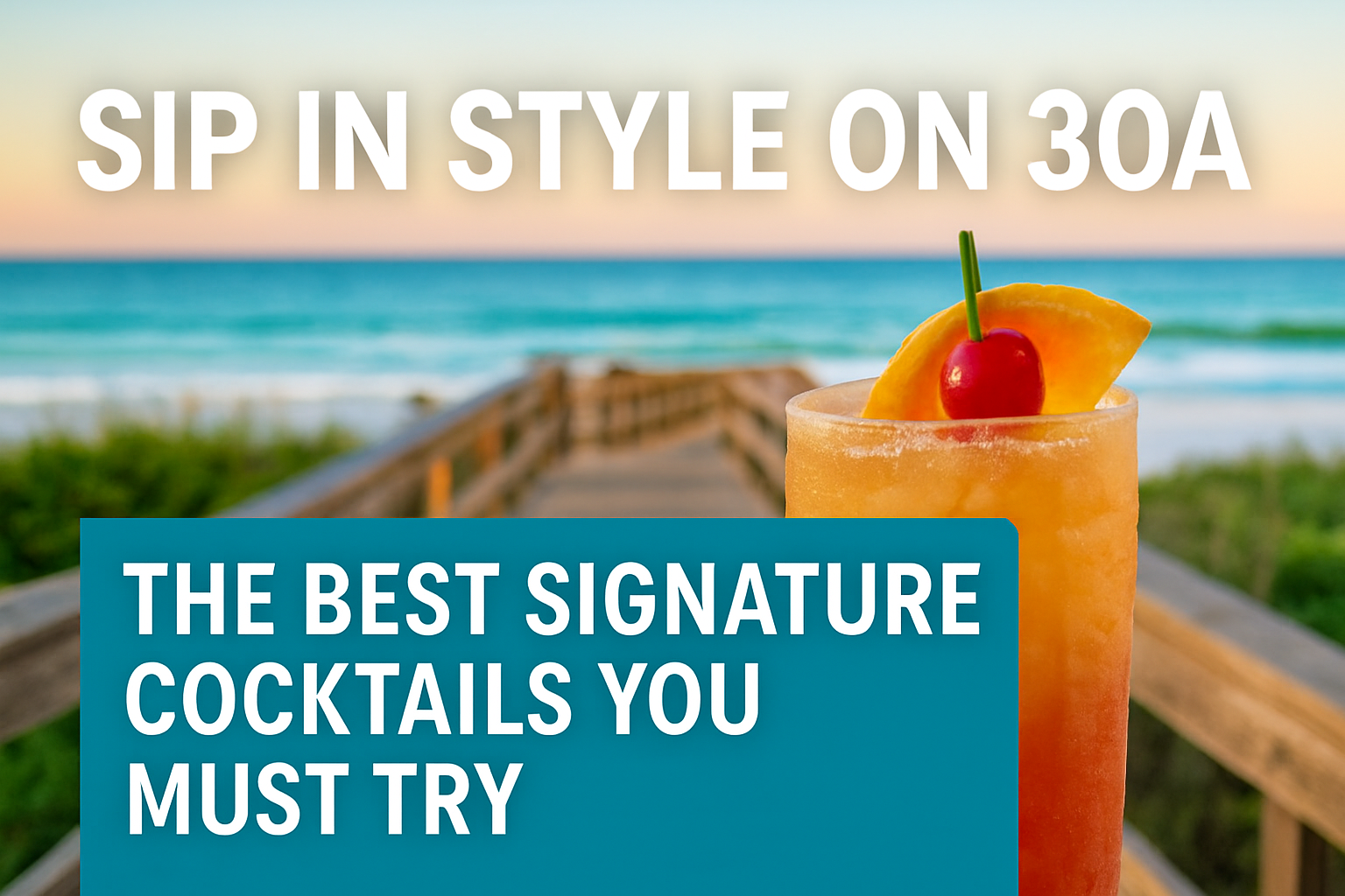 Sip in Style on 30A: The Best Signature Cocktails You Must Try