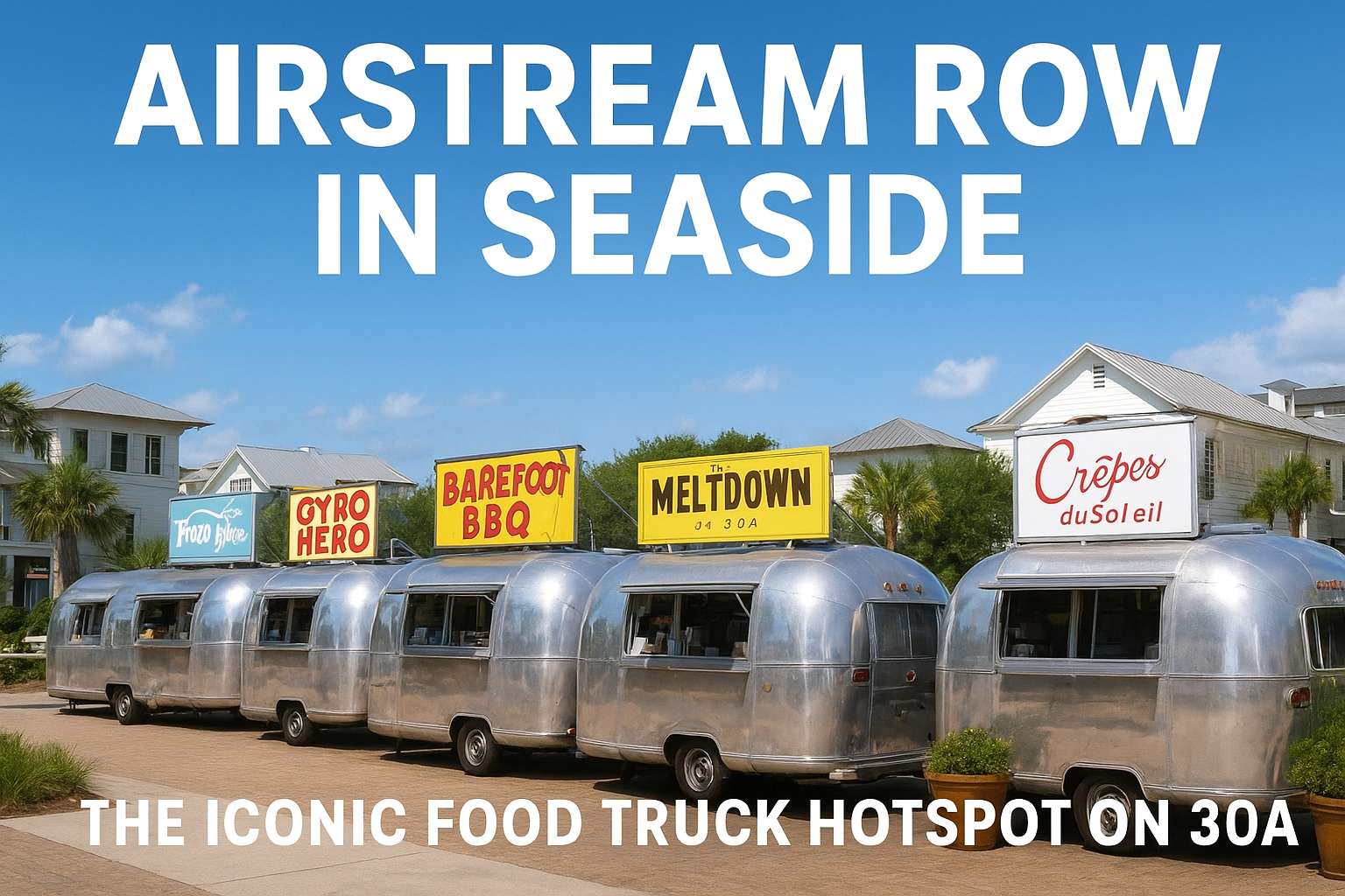 Airstream Row in Seaside Florida-Iconic Food Truck Hotspot on 30A