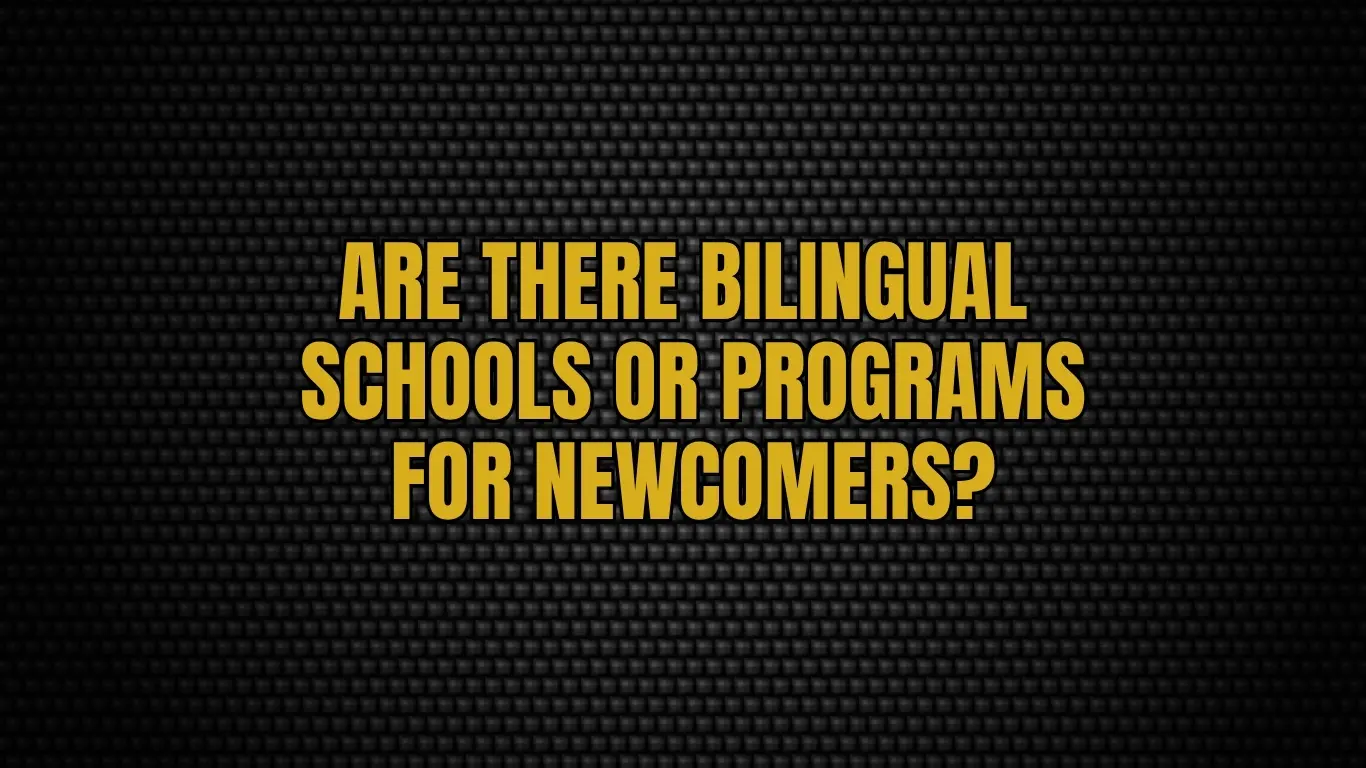 Are there bilingual schools or programs for newcomers?