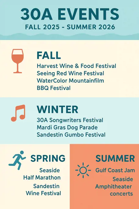 30A Events Guide: October 2025 and beyond