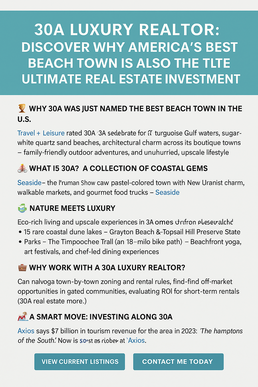 30a America’s Best Beach Town