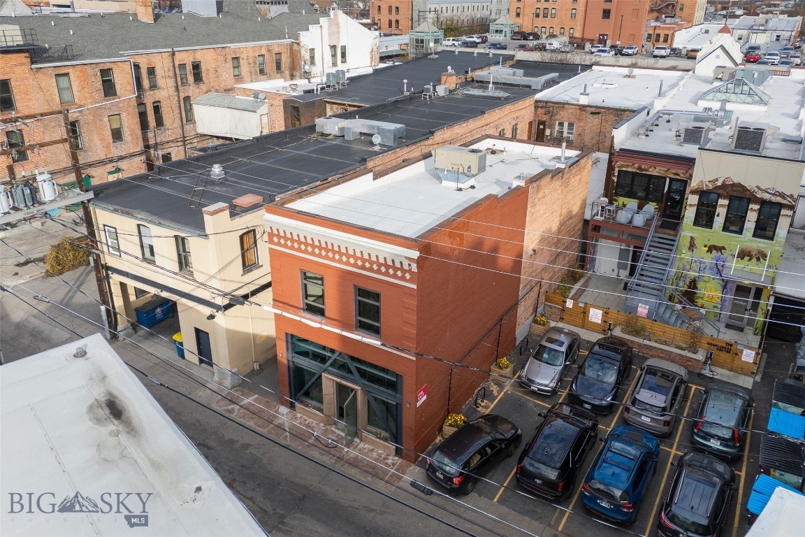 Live-work opportunity in prime location.  First time on the market in over 25 years, this turn-key building is ready for your business, restaurant, and/or penthouse suite. Built in 1910, the building has been completely renovated and most recently housed professional offices.  

Two tandem parking spots are located on the west side of the building.  Breezeway strip around building perimeter could be utilized to add egress.  Zoned 6 / Central Business District, the building could offer an exceptional opportunity to add apartment(s) and rooftop outdoor living space with views of downtown and the mountains.

The property is located in Missoula's central business district, listed on the National Register of Historic Places, and is adjacent to the Florence Building, Top Hat, the Rhino, the AC Hotel Marriott and Residence Inn Hotel, and several new restaurants, pubs, and meeting places.  Just 3 blocks from Caras Park and the Clarks Fork River.  

Bring your business and ideas, or acquire as investment property.  See architect's renderings in photographs.