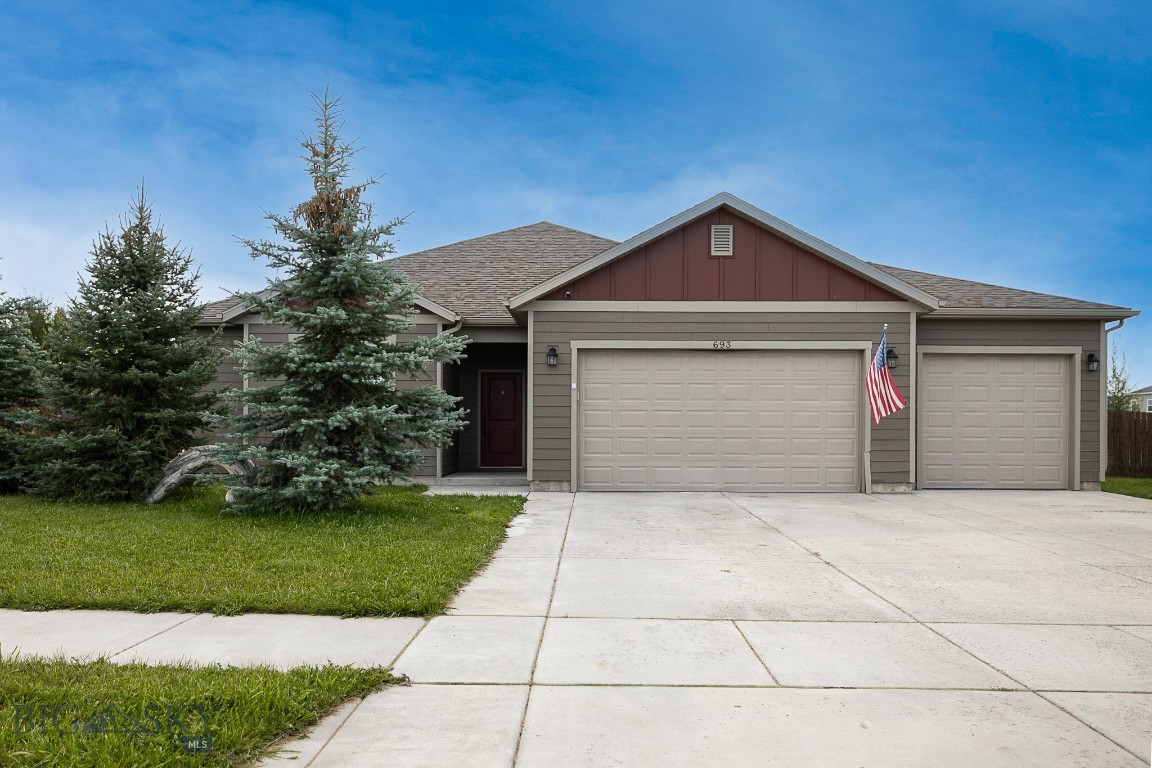 Check out this perfect one level living 3 bedroom home in Gallatin Heights. Mountain views and easy access to Bozeman, Belgrade or anywhere else in the Gallatin valley make this centrally located home a convenient short trip to wherever you work or play. 45 minutes to Big Sky, 10 minutes to Bozeman and 5 Minutes to the airport. The three car garage for storing your outdoor gear and recreational vehicles will make this and excellent home base to start your adventures. With an open concept living space and a thoughtfully designed bedroom layout this home is perfect for any living arrangement. Perfect for entertaining with access to the backyard for friendly gathering or family BBQS. Large backyard with room to build an another shop/apartment with HOA approval makes this home ready for future expansion or income possibilities. Call for a showing today and see it in person!