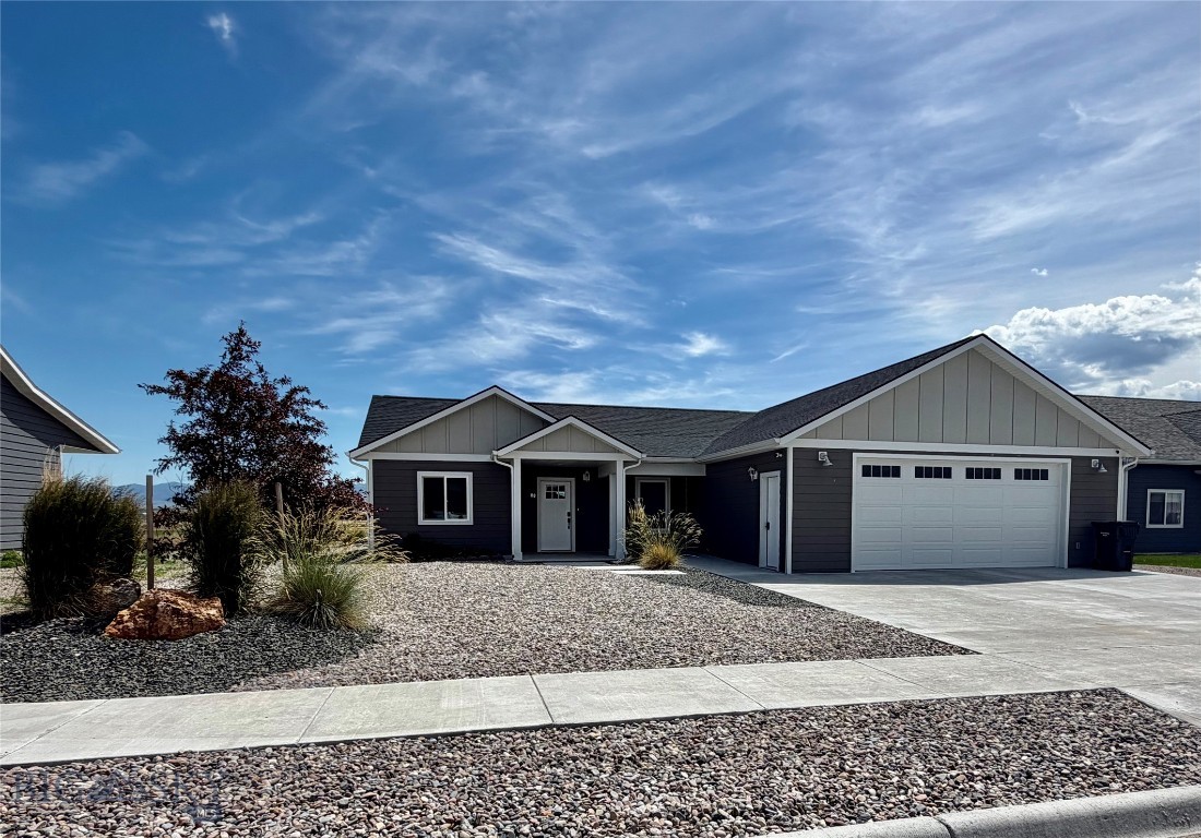 Welcome to this beautiful newer construction home…..with 1,893+/- square feet of thoughtfully designed living space, this home offers both comfort and style as well as quality craftsmanship. Enjoy the open floor plan where the kitchen, dining room and living room seamlessly flow together.…..great for entertaining and hosting family gatherings. The kitchen features custom cabinetry, granite countertops with bar seating, stainless steel appliances and a large walk-in pantry as well as a dining area nook.  The slider off the living room takes you out to the covered patio where you can enjoy your morning coffee and the incredible mountain views. Two nice sized guest bedrooms and guest bath are on the north side of the house.  The large primary suite is on the south side of the home and features a large bathroom with dual vanity, spacious walk-in closet and access to the laundry room. Large windows throughout the home let in an abundance of natural light making every room feel bright and open. A convenient mudroom and half bath are located right off the attached 2-car garage. This home also offers central air, fiber optic service, hot tub electrical hook-up, maintenance free siding and beautiful zero scape landscaping with underground drip system for all the vegetation and trees. Located in the desirable Beaver Pride neighborhood with excellent infrastructure—within walking distance to schools, shopping, restaurants, etc…. all that Dillon has to offer. Call today for your private showing!
