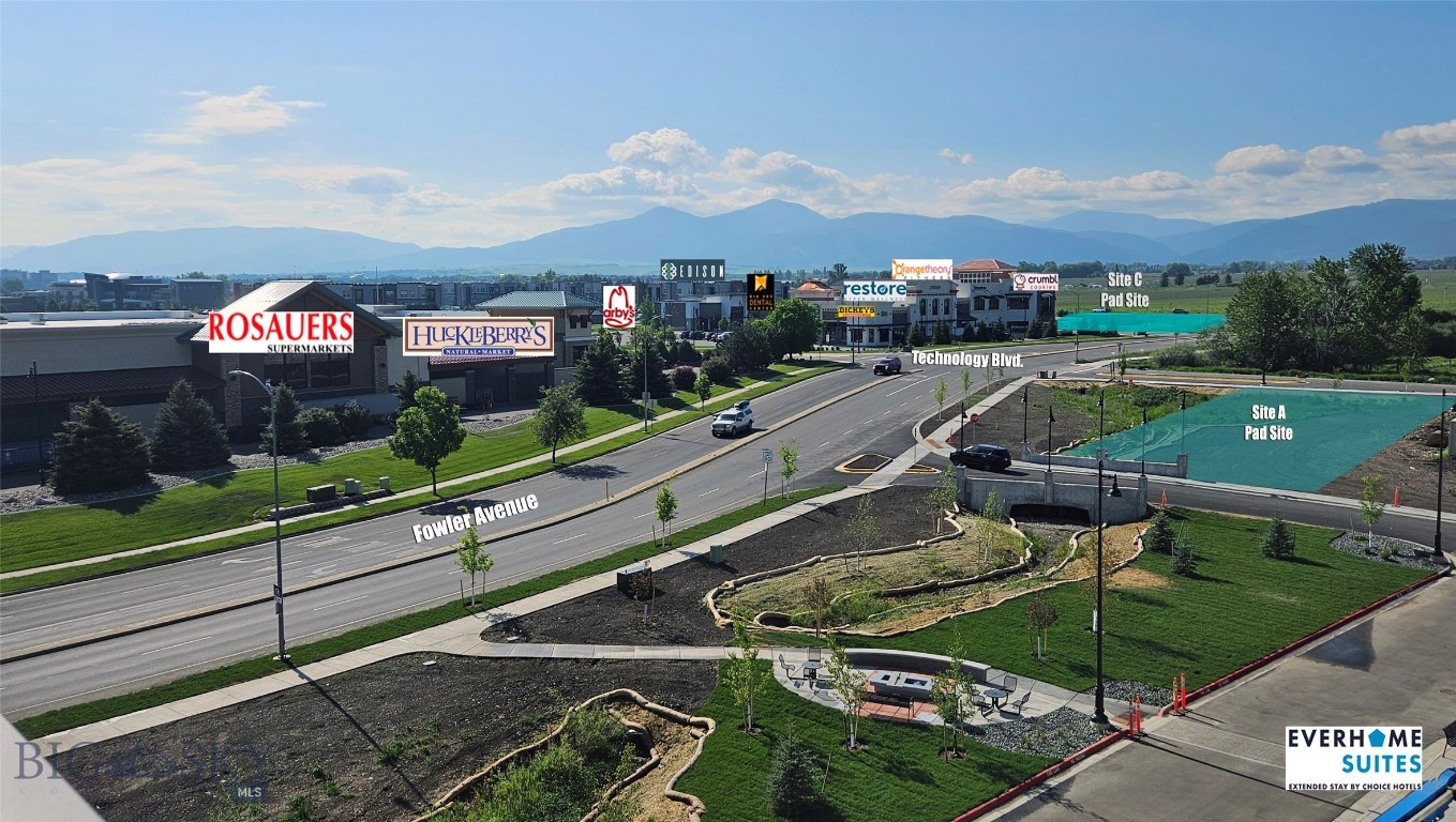 .41 Acres/17,861 SF with access to over 100 parking stalls for Drive-Thru parcel.   

Adjacent to Rosauers Grocery, across from Whole Foods and West of Kohl’s located in The Bozeman Gateway Development, 330 Apartment units .....and area experiencing high concentration of development. Near numerous retail businesses, busiest grocery anchor in Bozeman and adjacent to MSU’s Innovation Campus Development.    Flexible zoning in a Planned Unit Development with expanded uses beyond mostly a B2 zoned designation.    Parcels ties into all city services.

IDEAL FOR RESTAURANT DRIVE-THRU OR RETAIL USE

CAN ACCOMODATE UP TO 10,000 SF BUILDING

Off-site Improvements around pad site already completed.  User just responsible for area around their building within the pad site