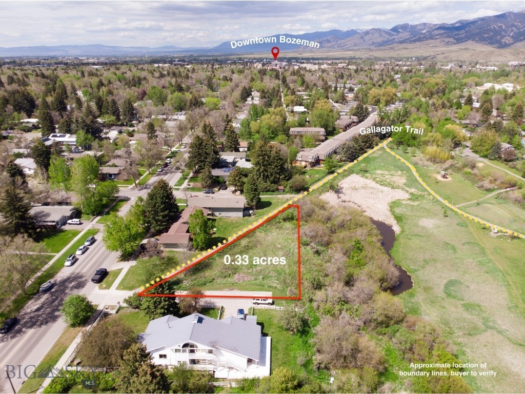 Located on one of Bozeman’s most quintessential streets, 1414 S. Willson Ave offers a rare opportunity as one of the last remaining vacant parcels along the iconic Willson Avenue. Tucked back off the street, this triangular lot borders the Gallagator Trail and backs directly to the 6-acre Langhor Gardens City Park, creating a unique blend of tranquility, recreation, and in-town convenience. Enjoy breathtaking Bridger Mountain views and immediate access to some of Bozeman’s most beloved destinations, including historic downtown, Montana State University, and the Museum of the Rockies. A truly special setting offering the best of Bozeman living. The Gallagator Trail stretches through the center of Bozeman and acts as the backbone of Bozeman's Main Street to the Mountains Trail System, easily connecting to dozens of other town and nature trails.
