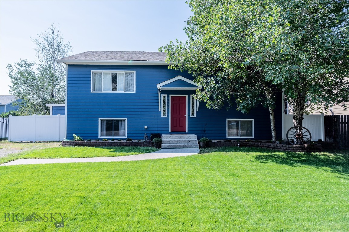 Charming updated split-level home nestled in established Belgrade neighborhood. The upper level features a flowing layout with living room, dining area, stylish kitchen with beverage station, island and deck access, a serene primary bedroom with bathroom access and another large bedroom. The lower level presents two bedrooms, a family room, full bath, laundry/mechanical room, and a walk-out entrance. Enjoy convenience near the airport and schools.