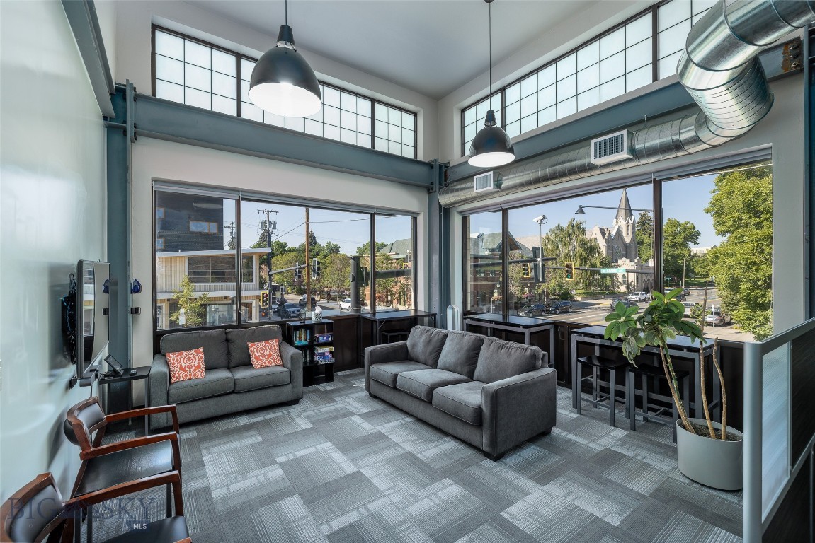 Now being offered divisible! Prime Downtown Bozeman Office Space - Class A Building. 2,500 SF of premium office space located on the second floor of The Dutton Building, a Class A commercial property built in2015 at the highly visible intersection of Main Street and Grand Avenue. Surrounded by thriving businesses and positioned on one of DowntownBozeman’s most active corners, this space offers both prestige and convenience. The suite features: six private offices plus a spacious conference room, large open bullpen area ideal for collaborative work, inviting sitting area, stand up counter space for working or lounging, open kitchen, private Men's and Women's restrooms conveniently located within the suite, large picture windows providing abundant natural light, key fob entry with two private entrances, elevator access, and high visibility with up to 60 sq ft available for exterior signage. This is an exceptional opportunity to establish your business in a premier downtown location with unmatched visibility, modern amenities, and a professional
atmosphere.