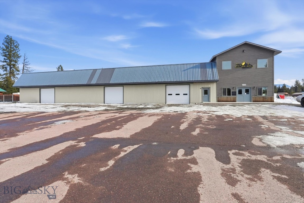 Bring your business to this high-visibility property with 260 feet of Highway 83 frontage, situated on four combined lots totaling 0.97 acres. This new building features a new septic system and community water. The main level includes a service counter, office, display area, and restroom, and is heated by a rock propane fireplace and electric baseboard heat. A 30x40 heated shop with an electric heater and a 40x90 cold storage area are all connected for efficient workflow. The fenced area behind the building features two 16-foot gates, allowing easy movement of equipment and materials in and out. The parking lot includes both asphalt and gravel surfaces. Upstairs living quarters with a full bath and kitchen equipped with a microwave, refrigerator, and gas stove. The apartment features an on-demand Rinnai water heater and a freestanding gas stove that keeps the space cozy. Large windows provide abundant natural light. Current occupying business will be relocating at closing.