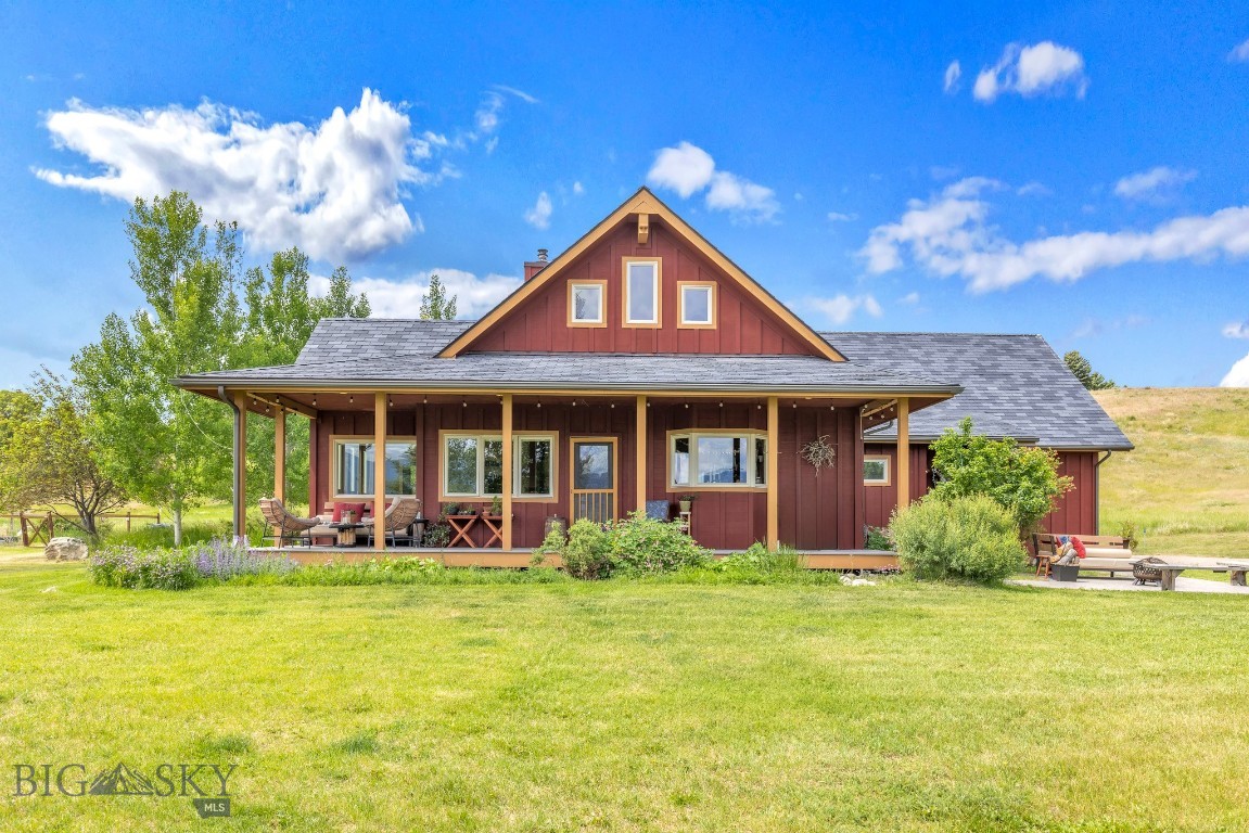 Welcome to 13 Blue Wing Road—an exceptional property in the desirable Pintail Ridge Subdivision of Ennis, Montana. Set on a large 3.43 acre parcel and uniquely bordered by subdivision common area, this home offers privacy and sweeping views of the Madison Range and surrounding open land. The property also enjoys adjacent live seasonal water meandering nearby in the warmer months, creating a peaceful and natural ambiance.

Pintail Ridge is ideally located adjacent to Madison Meadows Golf Course and includes a network of walking trails exclusively for property owners, offering easy access to recreation and nature right out your back door.

Designed with intention and built for comfort, the home features Energy Star efficiency for year-round performance and lower utility costs. Inside, the thoughtful floor plan includes four bedrooms, a cozy den ideal for a home office perfect for hobbies, guests, or a media space. Natural light floods the open-concept living and dining areas, while generous windows showcase the surrounding landscape. The second level includes the primary suite with walk-in closet, ensuite bathroom, and additional large bedroom.

Step outside to a large deck—perfect for summer gatherings, stargazing, or simply taking in the quiet Montana evenings. A screened exterior storage space offers convenient shelter for gear and tools, and a fenced garden area is ready for your seasonal vegetables or perennial flowers.

With 3.3 acres of land, there’s plenty of room for future outbuildings, including an ADU (Accessory Dwelling Unit), shop, or studio—making this property as versatile as it is beautiful. Located just minutes from downtown Ennis and the Madison River, 13 Blue Wing Road offers privacy, convenience, and the best of Montana living in a setting that feels truly removed from it all.