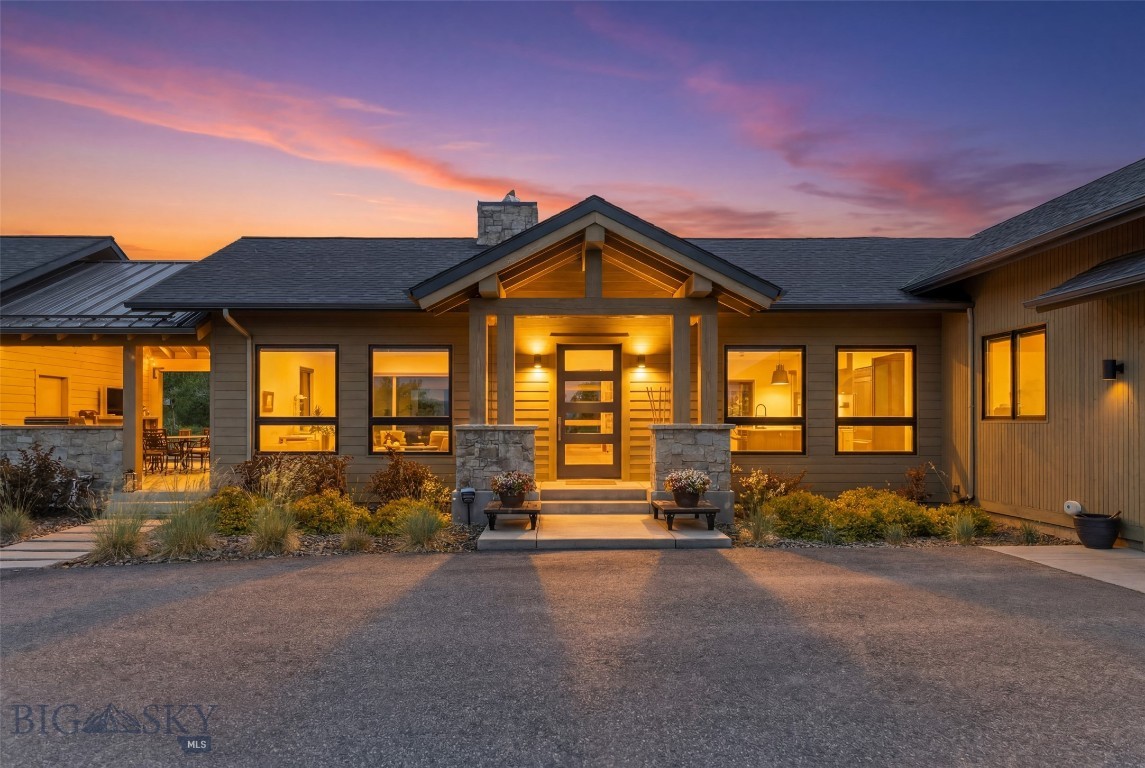 Welcome to 280 Hyalite View Drive, a rare opportunity to own one of the premier homesites in the subdivision. Situated on 2.24 acres, this exceptional property captures breathtaking mountain views in every direction while offering privacy, space, and direct access to the outdoor lifestyle that makes Bozeman so desirable.

The thoughtfully designed 3-bedroom, 3-bathroom home features an open-concept floor plan filled with natural light and perfectly positioned to take advantage of the surrounding scenery. The spacious kitchen flows seamlessly into the living and dining areas, creating an inviting space for everyday living and entertaining. A standout feature of the home is the oversized butler's pantry, providing abundant storage and prep space, while the large laundry room offers extensive built-in cabinetry and organization. The home is also equipped with a reverse osmosis water filtration system serving both the kitchen faucet and ice maker for enhanced water quality and convenience.

In addition to the main living areas, the property includes a separate guest suite complete with a full bathroom and kitchenette. This versatile space offers excellent flexibility for guests, multigenerational living, a fitness studio, a playroom, or a home office.
Designed to fully embrace Montana living, the outdoor amenities are equally impressive. Enjoy a beautiful covered patio ideal for entertaining, a dedicated fire pit area for gathering under the stars, a private sport court, and a fenced garden space perfect for growing flowers, vegetables, and herbs. For pet owners, the property also features an underground dog fence, allowing four-legged family members to safely enjoy the expansive yard.

Just outside your door, you'll find access to the neighborhood's extensive trail system, making it easy to enjoy walking, running, biking, and exploring the surrounding open spaces. Combining incredible views, functional living spaces, thoughtful upgrades, and one of the most desirable lots in the neighborhood, 280 Hyalite View Drive offers an exceptional Montana lifestyle.