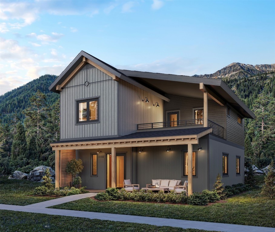 Introducing The Overlook floor plan at Big Sky Quarry, a thoughtfully designed two story home that blends modern mountain architecture with everyday comfort. This four bedroom, four bathroom residence spans 2,202 square feet and offers a spacious layout ideal for full-time living or a mountain retreat.

The open living, dining, and kitchen area creates a bright and welcoming gathering space, while the Rooted Light design palette pairs warm natural textures with clean, contemporary finishes inspired by the surrounding Montana landscape.

The multi-level layout provides separation and privacy for family and guests, with well-appointed bedrooms and flexible living spaces designed for comfortable everyday living.

The property includes an oversized one car detached garage, providing convenient storage for vehicles, outdoor equipment, and mountain gear. Buyers also have the option to add a full size basement with egress windows for additional living space (available for an additional charge; inquire with the listing team for details).

Located within Big Sky Quarry, homeowners enjoy a connected, trail-forward lifestyle with access to outdoor recreation and a growing mixed-use community designed to support everyday living in Big Sky.