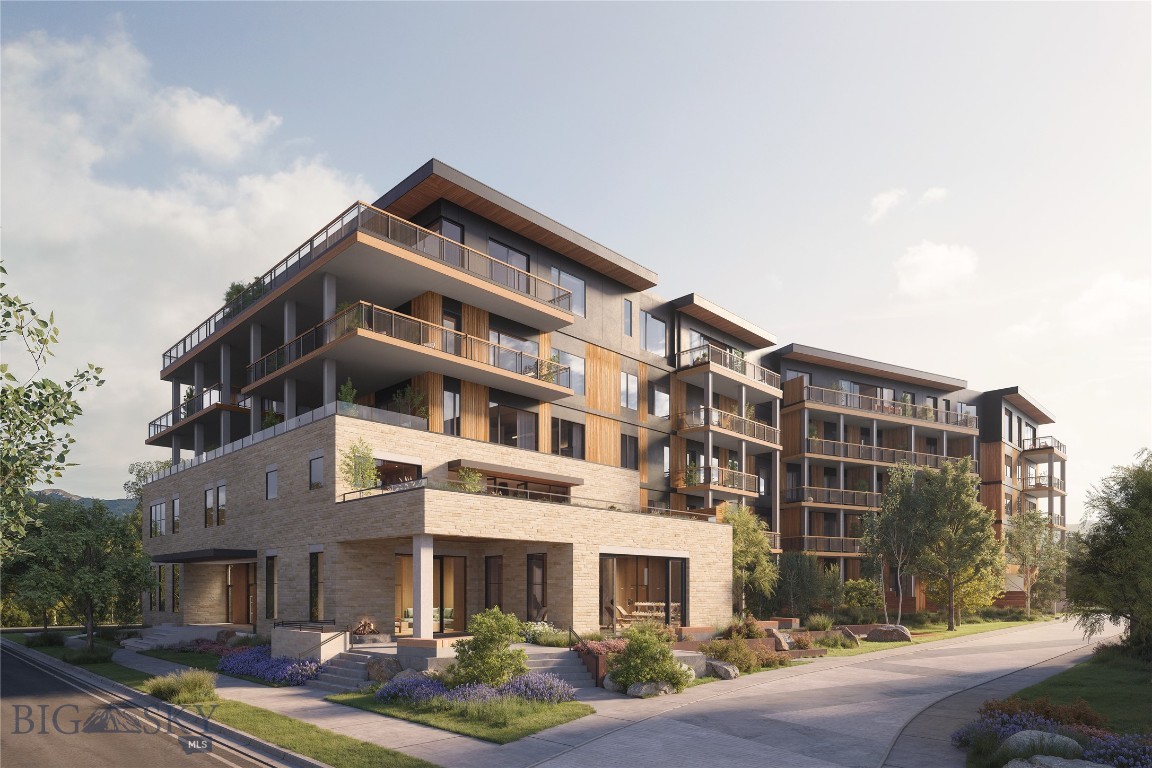 Introducing Bozeman Yards — Bozeman’s most exceptional new address and the highest standard of luxury construction available on the market. Perfectly positioned in the heart of the vibrant Mill Arts District on the Northeast side, Bozeman Yards offers an unrivaled living experience where world-class design, premium finishes, and curated amenities come together in a way that no other development in town can match. These architecturally striking condos feature elevated finishes inspired by Montana’s natural beauty, with oversized windows framing panoramic Bridger Mountain views - each interior space is matched with an equally appealing outdoor space designed for year-round enjoyment. Residents enjoy exclusive access to The Yards Club, a one-of-a-kind private spa and wellness retreat featuring a plunge pool, sauna, cold plunge, fitness studio, and owner’s lounge. With thoughtfully designed landscaping, nearby trail systems, and walkability to both downtown Bozeman and Story Mill Park, this is the most connected, design-forward, and amenity-rich living experience available. Reserved parking, private storage, and a community-focused design complete the vision—Bozeman Yards is truly defining a new standard of excellence.
Bozeman Yards Unit 306 offers 2 bedrooms, 2 bathrooms, and a den, with north-facing views stretching toward the Bridger Mountains. The open-concept layout and oversized windows fill the space with natural light, while the expansive terrace blurs the line between inside and out. Both bedrooms are ensuite, and the den adapts easily to a home office or lounge. Thoughtfully outfitted with Thermador appliances, designer fixtures, and full-slab quartzite countertops and backsplash, Bozeman Yards is setting a new standard for luxury.