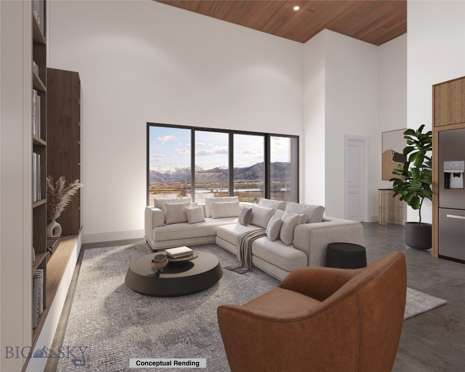 Come see these modern live/work condo units just 4 minutes from the 19th Street interstate interchange and about 12 minutes to downtown Bozeman, Belgrade, or Four Corners. Zoned M1, these versatile units allow you to live and work in the same space or rent the residential and shop areas separately.
The shop offers 1,036 sq ft with 15-foot walls, a 12-foot-tall overhead garage door, and a half bathroom. Upstairs, the 1,120 sq ft living space features 14–15 foot ceilings, concrete floors, and large double sliding doors that bring in abundant natural light. The open-concept kitchen and living area includes quartz countertops and stainless steel appliances, along with a pantry, laundry area, full bathroom, and two bedrooms. Step out onto the upstairs patio to enjoy a morning coffee or evening glass of wine while taking in the views.
