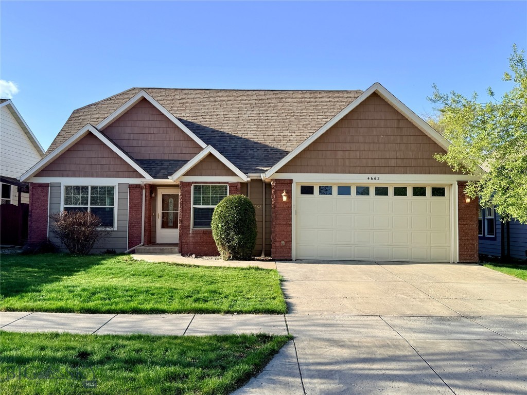 Inviting 1,619 sq. ft. single-level home offers the comfort and simplicity of easy living in one of Bozeman’s most convenient locations. With 3 bedrooms and 2 bathrooms, this thoughtfully designed home has been recently refreshed with new interior paint and brand-new carpet, creating a move-in-ready opportunity.
The spacious floor plan is designed for both comfort and connection, featuring a warm gas fireplace as the centerpiece of the living room and seamless flow into the kitchen and dining areas—ideal for quiet evenings at home or gathering with family and friends. The generous primary suite offers a private retreat with double vanity sinks, a tiled shower, and a walk-in closet. Two additional bedrooms and a dedicated laundry room provide flexibility for guests, hobbies, a home office, or additional storage. Enjoy the good sized fully fenced backyard with room to relax and unwind, along with a storage shed and attached two-car garage.
Enjoy the ease of single-level living paired with quick access to shopping, dining, medical services, parks, and everything Bozeman has to offer. Comfort, convenience, and location come together beautifully in this welcoming home. Seller is offering a $5000 towards buyer closing costs with an acceptable offer.