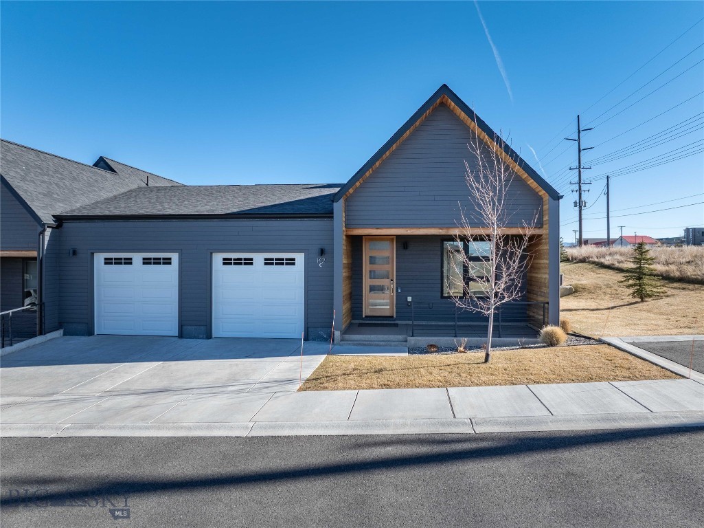 This light-filled, single-level condo is located in the sought-after Pines Condominiums within Middle Creek Parklands and offers the ease of low-maintenance living with the feel of a stand-alone home. As an end unit with southern exposure, it captures abundant natural light and takes in views toward the Spanish Peaks.
Thoughtful upgrades are found throughout, including Hunter Douglas PowerView blinds and a Parisian white oak mantel with a custom fireplace surround that anchors the living space. The kitchen opens seamlessly to the living and dining areas, creating an inviting layout for everyday living and entertaining.
The primary suite is privately positioned apart from the two additional bedrooms, while a dedicated laundry room connects directly to the oversized garage. With the only shared wall located in the garage, this home lives quietly and independently.
Out back is a private patio or head out front to connect to miles of walking trails just steps away. Enjoy easy access to everything Bozeman has to offer—MSU, Big Sky, Yellowstone, shopping, dining, and a short walk to Monforton, one of the area’s most sought-after schools. Come take a look!