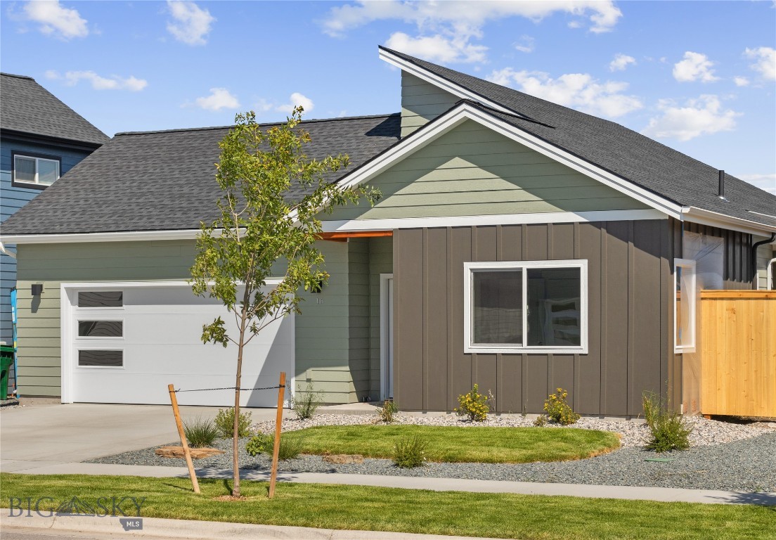 At 1,486 square feet, the smartly designed Bitterroot maximizes every inch of space for a comfortable and efficient home. Featuring a contemporary roof line, this home has extraordinary street appeal. Under vaulted ceilings, dining and living rooms share a considerable expansive space and are overlooked by a highly functional kitchen with an island that provides ample storage and counter space. The spacious primary bedroom suite has its own bathroom with a dual sink vanity and fiberglass stand up shower. The second and third bedrooms have access to the hall bathroom with a full shower/tub. For convenience the laundry room is located close to the bedrooms. Two patios offer plenty of opportunities for outdoor enjoyment.