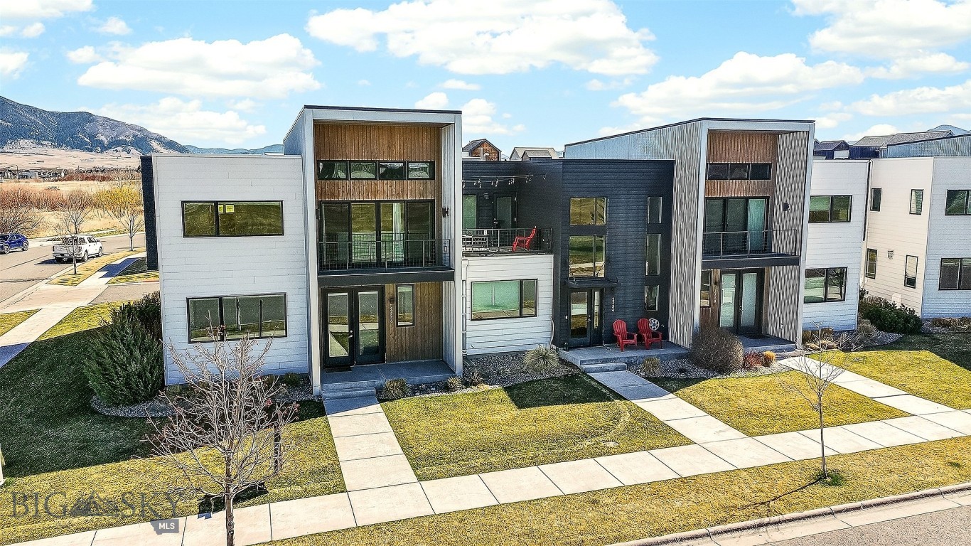 Beautifully appointed high-end end-unit condo featuring modern finishes and abundant natural light throughout. This 3 bed, 2.5 bath, two-story residence is ideally located in northwest Bozeman, offering exceptional convenience just minutes from Chief Joseph Middle School, along with nearby shopping and dining options. The surrounding area is a standout, with hundreds of acres of parks and open space, plus miles of scenic trails winding through Baxter Meadows and the expansive 100 Acre Regional Park just across Baxter Lane.

Thoughtfully designed, this home showcases clean lines and a modern aesthetic. Enjoy west-facing views over the park from the second-story balcony, perfect for relaxing or entertaining. Interior highlights include hardwood flooring, quartz countertops, and a cozy gas fireplace. Each bedroom is generously sized with large windows that enhance the light-filled feel, and air conditioning is already in place for added comfort.