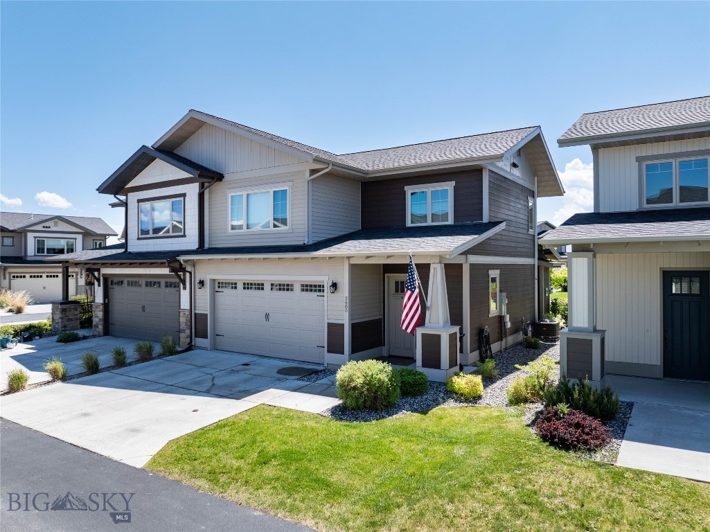 Beautifully maintained townhome offering the perfect combination of modern finishes, thoughtful design, and everyday convenience. Built in 2018, the 3-bedroom, 2.5-bath residence features upgraded finishes throughout including quartz countertops, stainless appliances, dual vanities, and tiled showers.

The bright, open-concept main level is designed for comfortable living and entertaining, highlighted by a cozy fireplace, abundant natural light, and stylish contemporary fixtures. Upstairs, spacious bedrooms and well-appointed bathrooms provide both comfort and functionality.

Ideal location less than a mile from Costco, Target, and WinCo, with downtown Bozeman approximately 4 miles away, Montana State University just 5 miles away, and Bozeman Yellowstone International Airport only 7.5 miles from your doorstep.

Outdoor enthusiasts will appreciate nearby parks, basketball courts, and easy access to the GVLT trail system, while HOA-maintained snow removal and lawn care help simplify homeownership. Whether you're seeking a primary residence, lock-and-leave lifestyle, or a convenient basecamp for enjoying everything Bozeman has to offer, this move-in-ready townhome delivers.