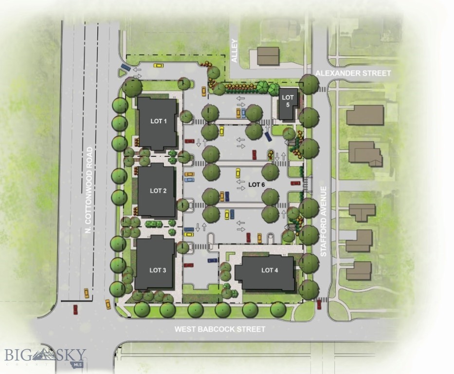 Brand new commercial development, Valley West Square, with great exposure on the northeast corner of Cottonwood and W Babcock Street. Major arterial to Gallatin High School with a thousand homes within blocks of this coveted location. B-1 zoning provides for a mix of retail and office uses with easy neighborhood accessibility. Common parking and all major utilities in place.