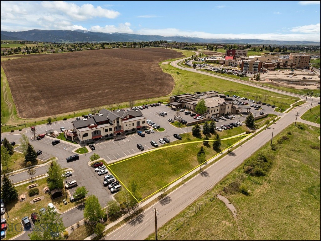 Great pad site in professional office/medical park across Highland from Bozeman Deaconess.  Lot allows for 10,594 SF building, with parking lot already in place.  Busy complex with established users in place in the primary medical section of Bozeman just off Highland.  Easy access to Downtown, East Main interchange of I-90 and South Bozeman.