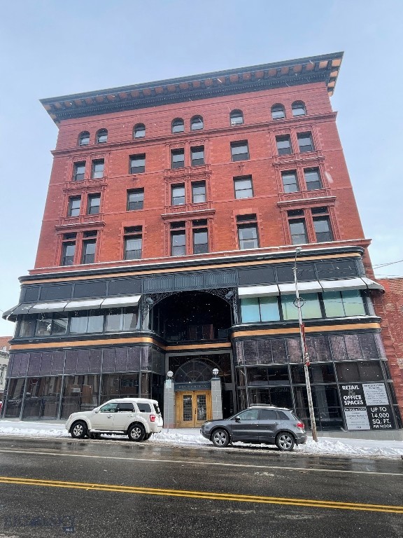 Opportunity Awaits in the Historic Hennessy Building

Welcome to an exceptional second-floor space in one of Uptown Butte’s most iconic landmarks — the Hennessy Building. Offering 3,746 square feet of open, versatile space just steps from the elevator, this suite combines timeless character with endless potential.

Featuring a spacious floor plan with the opportunity to include a large private conference area with an open concept layout, the possibilities are limitless. Whether you’re envisioning a stylish retail boutique, a thriving professional workspace, or an unforgettable dining destination, this unit provides the perfect backdrop for your business vision.

Front-facing windows and a display area along Main Street offer prime visibility and the ability to showcase your brand in one of the most recognizable buildings in Butte. Expansion options are available — with the opportunity to extend into neighboring suites or even double the overall size — allowing your business to grow right along with your success.

Utilities and janitorial service are included, making it easy to focus on your business while enjoying all the conveniences this historic downtown location provides.

Bring your vision to life inside this remarkable space — where history, location, and opportunity meet in the heart of Uptown Butte.