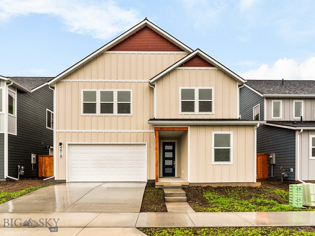 Tucked into Bozeman’s 160-acre Northwest Crossing community, this new home blends modern design with the ease of Montana living. Inside The Gallatin Plan 2, you’ll find a smart, open layout with space for everyone. The main level features a guest bedroom and bath, plus a beautiful kitchen, living, and dining area perfect for gathering. Quartz counters, stainless appliances, and thoughtful finishes make the space shine. Upstairs, the primary suite offers a private retreat with a roomy bath and walk-in closet. This floorplan offers the versatility to add three more bedrooms or convert one into a loft space that provides another community space. This home is perfect for anyone looking for a simpler life with less maintenance and more time to enjoy everything Montana has to offer. Step outside and you’ll find parks, trails, dog runs, and easy access to shops, restaurants, Montana State University, and historic downtown Bozeman. Plus, world-class skiing, hiking, and Yellowstone adventures are just a short drive away.