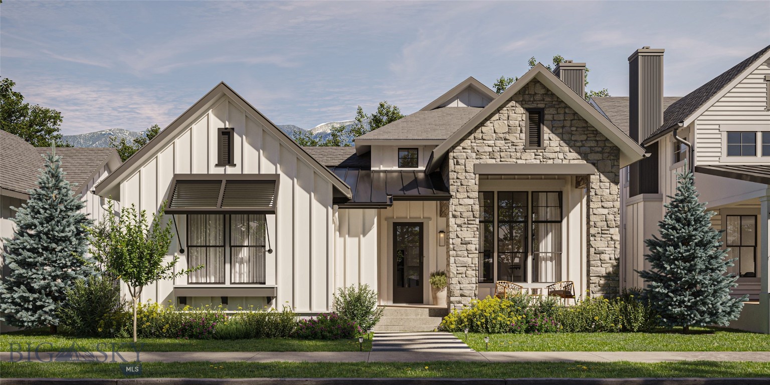 Introducing the next exciting phase at Blackwood Groves - welcome to The Porches! The Porches at Blackwood Groves is an intimate neighborhood of just 27 beautifully designed homes, surrounded by parks, playgrounds, and stunning views. Each home features an oversized front porch and intimate, private courtyard, creating a warm, inviting ambiance.  Plan 1 is a sleek, single level design, featuring a spacious kitchen with premium appliances, large island, walk-in pantry, quartz countertops, and beautiful cabinetry. The oversized main level primary suite enjoys a spacious walk-in closet and stunning en-suite bath. Two additional guest bedrooms, another full bath, and a convenient powder bathroom make this floor plan both versatile and functional.  Blackwood Groves residents enjoy a multitude of connected amenities, including dog parks, extensive trail systems, cross country ski loop, and the future Village Square. The heart of the community, the future Village Square will be the gathering place for friends, families and neighbors as well as others living and working in the south Bozeman area. With quick proximity to Montana State University, Downtown Bozeman, and Bozeman's best parks, trails, and schools, Blackwood Groves is a modern expression of the ideal small town in the heart of Bozeman.