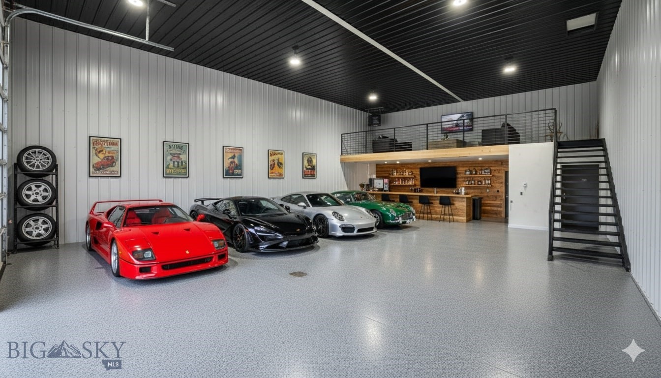 Strategically located in North Belgrade, just minutes from Bozeman Yellowstone International Airport, Interstate access, and the direct corridor to Big Sky, this exceptionally upgraded commercial warehouse condo stands out from the rest. This modern, insulated and heated metal warehouse offers 18-foot ceilings and a 14’ x 14’ overhead door, providing flexibility for a wide range of uses. What truly differentiates this unit is the level of finish and thoughtful build-out, creating a polished, professional environment rarely found in comparable warehouse condos. Notable enhancements include a custom metal staircase and handrail, a full mezzanine for additional usable space, and powder-coated concrete floors. Metal walls and ceilings throughout, enhanced lighting, including accent lighting beneath the mezzanine, and clean, modern detailing that elevates both function and aesthetics. The bathroom has been upgraded with a modern mirror and an upgraded sink with a chrome P-trap. Designed for low maintenance, efficiency, and long-term value, this commercial condo offers a rare opportunity to secure a turnkey warehouse space in one of the Gallatin Valley’s fastest-growing commercial corridors. Seller financing available with an attractive 4.9% interest rate for 5 years with 25% down (subject to credit approval). Creative financing and rent-to-own options may also be considered, offering flexibility in this high-demand Bozeman-area commercial market.