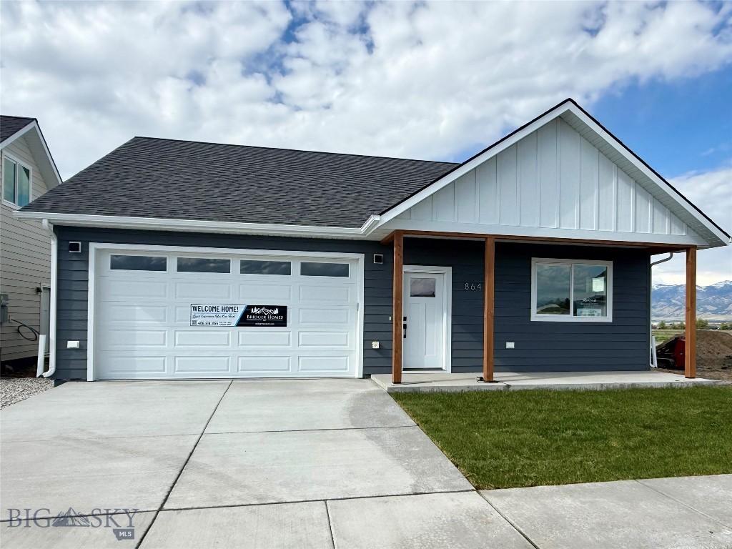 Amazing opportunity to build equity by finishing the basement and creating a 5-bedroom home! The partially finished basement offers an additional 1389 square feet, for a total of 2730 square feet. Spaces for two additional bedrooms, a living area, or a custom layout to fit your needs.

The main level offers a bright, open layout with vaulted ceilings in the living room and primary suite, creating an airy, spacious feel. The heart of the home is a dream kitchen, boasting a large island, sleek stainless steel appliances, a gas range, abundant cabinetry, under-cabinet lighting, a large walk-in pantry, and elegant 3cm quartz countertops, perfect for entertaining or quiet nights in. The luxurious primary suite offers a spa-like ensuite with a tile shower and a spacious walk-in closet, while two additional bedrooms share a well-appointed full bath. Stay connected with fiber optic wiring throughout for lightning-fast internet and streaming. The garage is fully insulated and finished. 

Downstairs, you’ll find a partially finished basement with 8' ceilings and lots of opportunity, an ideal way to build instant equity by completing the space now or at your own pace in the future. The basement already includes a beautifully finished laundry room with upper and lower cabinetry, a utility sink, and sleek quartz countertops, combining convenience with modern style. A fully finished bathroom is thoughtfully positioned to serve two unfinished bedrooms, giving you the flexibility to design and finish those spaces to suit your needs perfectly.

Outside, enjoy a fully fenced, landscaped backyard with underground sprinklers, offering low-maintenance relaxation. Don’t miss your chance to own this modern haven in a prime location close to the airport, interstate, Askin Park, and amenities. Schedule your private tour now and experience the Bridger Homes MT difference!

Interior photos are of a similar model home.