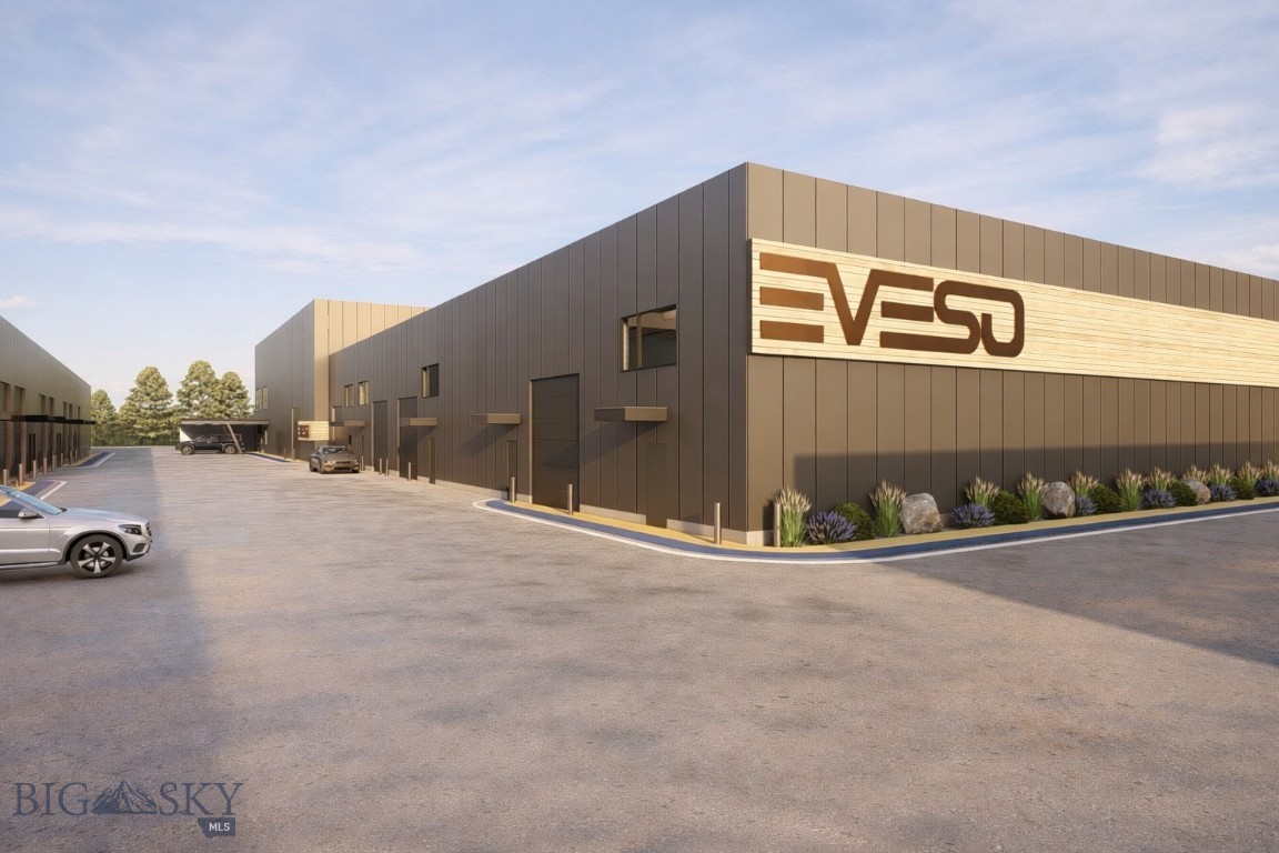 Introducing EVESO, Bozeman’s first & only private Auto & Outdoor Adventure Club, an exclusive, deeded garage condominium community designed for collectors, drivers, and outdoor purists who expect more than storage & demand a true lifestyle amenity. Conceived for Montana’s climate & crafted with discretion, security, and sophistication in mind, EVESO offers individually owned, highly specialized garage condos tailored to protect showcase, and support prized vehicles & equipment–from exotic & collector automobiles to performance trucks, motorsport rigs, and backcountry gear. A range of thoughtfully designed floor plans & sizes allows owners to select the scale that best suits their collection and ambitions, in a multi-vehicle compound with space for lifts, workshops, and lounge environments. Each unit is titled real estate, providing the permanence and security of ownership with the flexibility to personalize your space into a private showroom, workshop, or adventure headquarters. Accommodating 17-22 foot ceiling heights, integrated mezzanine levels and owner customizable interiors allow for lifts, lounges, offices, or curated display environments, designed to reflect the individuality of each owner. Beyond the garage, EVESO delivers a true club experience. Owners enjoy access to a refined Members’ Club & Lounge and a dedicated in-house support team providing professional maintenance and detailing, storage management, seasonal preparation and logistics. Engineered for year-round performance and absolute peace of mind, EVESO provides a secure, climate-controlled, 24/7 access environment, purpose built for those who view their vehicles not simply as transportation, but as passion and precision. Features include: commercial garage doors | Integrated mezzanine levels (per plan) | 150-amp individually metered electrical service | Finished restroom | Finished flooring with internal floor drains | High-efficiency LED Lighting | Fire suppression system | Individual mailing address & mailbox access onsite | Vehicle maintenance & detailing facility | Asset Management | Members’ Clubhouse, Lounge & Shared Common Areas | Logistic Concierge. EVESO is not just storage...it is ownership, community, and a refined home for your machines and pursuits.