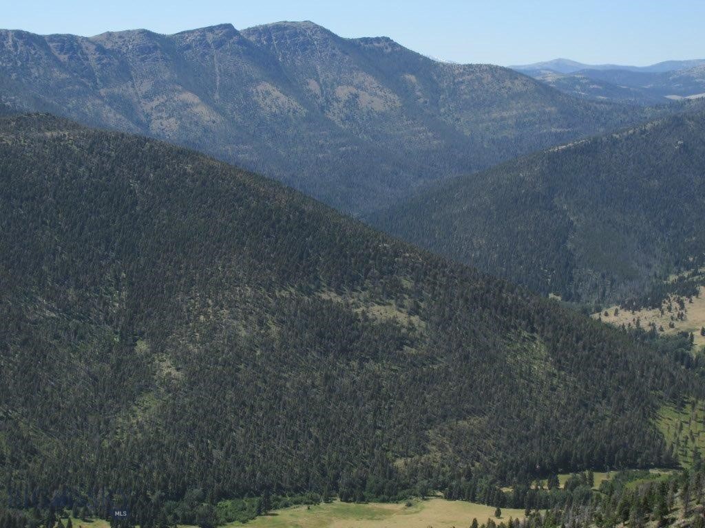 Montana property for sale with two small springs, a leveled cabin site ready to go, and amazing mountain views all behind a gated road in the forested mountains of Montana, with elk and deer hunting. That’s right, there are two mountain springs on this 39.5 acre property. One pours out of the ground right below the leveled cabin site, and the other is on the opposite side of the Denton Mountain ridgeline, over where the elk and deer hang out more. They like the lush grass the spring provides there and the big timber that gives them cover and shade. And there are elk wallows there, too. So you’ve got the best of both worlds. You’ve got the leveled site and spring on one side and then hike up to the top of the ridge, enjoy the fabulous views of the Continental Divide and all the surrounding mountains as far as the eye can see, and then drop down where the second spring is and see what’s there for elk and deer. There’s a small, leveled site in the trees that’s ready to build a small Wolf Creek, Montana dream cabin in the mountains, or pull your camper in and just get away. Right out of the cabin, you’re sitting high in the mountains of Montana, surrounded by trees, meadows, and wildlife, and it’s all right there on your property. The views are incredible, as you’ll see in the pictures. It’s hard to describe how wonderful this setting is. You’re looking out almost level at mountain range after mountain range. Watch as the sun rises and sets over the Rockies, and just soak it all in from the porch of the cabin you build up in the mountains of Montana. The road to the property is in good shape, but is somewhat steep yet easy enough for an SUV or 4-wheel drive in the summer and fall. This is not a property where you can live year-round because of the steepness of the road and the amount of snow. The road is gated and very private off Little Wolf Creek Road. Talk about secluded and quiet. And the property is bordered by some remote portions of the Blacktail Ranch, which has a conservation easement on it, which usually prevents the land from ever being developed. You’ve got your own spring, but the property also comes with the right to use another spring for filling water to haul and use at your property. The spring is along the private access road to the property, so you can fill up on the way to the property and be ready to go. You’ve got elk and deer hunting right on your own property.