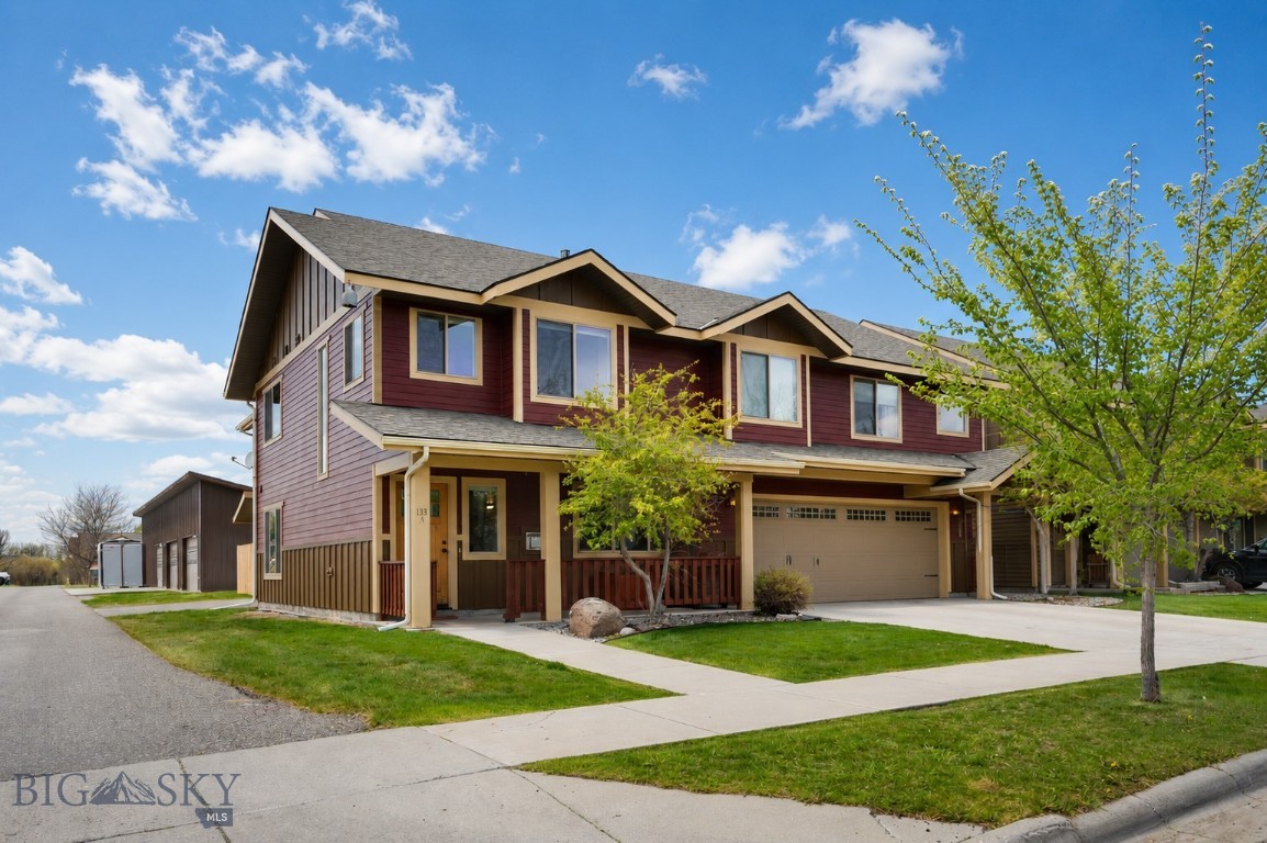 Tucked into the heart of Valley West, one of Bozeman's most beloved westside neighborhoods, this solid and well-built 1,800 square foot condominium delivers the space, warmth, and livability of a single-family home at an approachable price point. With 3 bedrooms, 2.5 bathrooms, a 2-car attached garage, and a fully fenced backyard with two newly replaced panels, this property checks every box for buyers seeking comfort, functionality, and location in one well-rounded package. A dedicated slate-front entryway makes a strong first impression and sets the tone for a home that has been thoughtfully put together throughout. The living room is bright and inviting, with oversized windows that pour natural light across the space and a gas fireplace that keeps things warm and comfortable through Montana's long winters. The kitchen is outfitted with stainless steel appliances and offers the everyday practicality and durability that makes a home genuinely easy to live in. Upstairs, three generously sized bedrooms offer real space for everyone, complemented by dual-sink vanities in both full bathrooms, solid surface flooring in the bathrooms and laundry room, and dependable storage that keeps daily life running smoothly. Outside, the fenced backyard is a genuine asset — a private outdoor space well-suited to entertaining, gardening, or simply enjoying the Montana air, with the attached 2-car garage providing the covered parking and extra storage that Bozeman winters make essential. With easy access to parks, trails, top-rated schools, and the everyday conveniences that make Valley West so consistently in demand, this is a dependable, move-in ready home that delivers on location, space, and value.