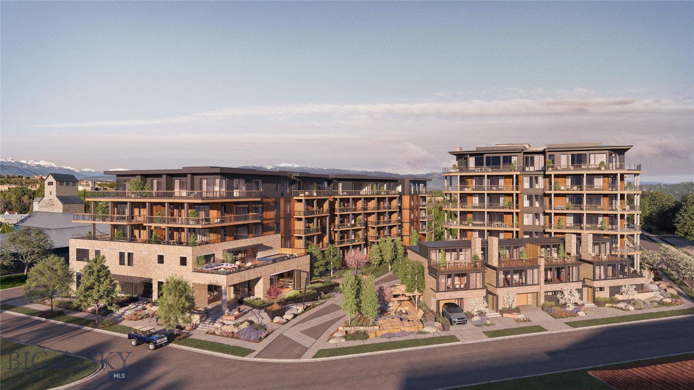 Introducing Bozeman Yards — Bozeman’s most exceptional new address and the highest standard of luxury construction available on the market. Perfectly positioned in the heart of the vibrant Mill Arts District on the Northeast side, Bozeman Yards offers an unrivaled living experience where world-class design, premium finishes, and curated amenities come together in a way that no other development in town can match. These architecturally striking condos feature elevated finishes inspired by Montana’s natural beauty, with oversized windows framing panoramic Bridger Mountain views - each interior space is matched with an equally appealing outdoor space designed for year-round enjoyment. Residents enjoy exclusive access to The Yards Club, a one-of-a-kind private spa and wellness retreat featuring a plunge pool, sauna, cold plunge, fitness studio, and owner’s lounge. With thoughtfully designed landscaping, nearby trail systems, and walkability to both downtown Bozeman and Story Mill Park, this is the most connected, design-forward, and amenity-rich living experience available. Reserved parking, private storage, and a community-focused design complete the vision—Bozeman Yards is truly defining a new standard of excellence. Bozeman Yards unit 201 is a premier corner unit with 3 bedrooms and 3 bathrooms featuring the highest level Penthouse level finishes. With dual primary suites, wet bar with wine fridge and statement corner fireplace, this residence is designed for comfortable living and stylish entertainment. a Wolf appliance package, heated bathroom floors, designer light fixtures and a stunning full-slab kitchen backsplash set a new standard for luxury living in Bozeman.  Call today to learn more about Bozeman Yards!
