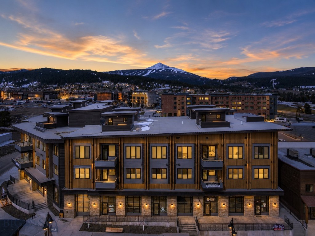 In the heart of Big Sky Town Center, Franklin Residence 2F puts the better part of the day within a short walk of the door, from morning coffee to the shops and restaurants of the afternoon to live music and dinner in the evening. It is the last available four-bedroom residence at The Franklin.
Four bedrooms give everyone their own space, and the home draws the group back together when the day winds down. The Alder & Tweed interiors are installed and available for purchase with the residence, ready to live in from the first evening or to remake entirely as your own.
The Franklin is a boutique building, built with sound-insulated walls and finished for lock-and-leave ease. The exterior, the snow, and the upkeep are handled, so the residence is ready whenever you arrive and asks nothing of you while you are away. Below the building, a reserved space in the heated underground parking and dedicated owner storage keep your car out of the weather and your gear close at hand, ready for the next morning on the mountain.
That ease makes the home as versatile as the life around it. It opens as a weekend retreat or welcomes guests as a rental from the first day, no staging and no waiting. And it lives just as naturally as a primary residence in the middle of everything, convenient at any stage of life.
Beyond Town Center, the rest of Big Sky opens up. World class skiing at Big Sky Resort is a short drive up Lone Mountain Trail, and the blue ribbon trout water of the Gallatin runs minutes the other way. When the days call for more, Yellowstone National Park, the Madison River, and Bozeman are each a short drive or shuttle away. However far the day takes you, it ends here.