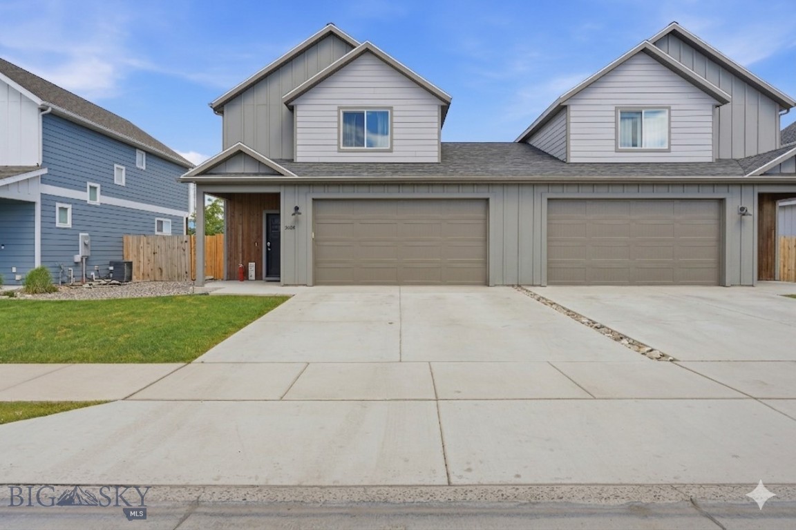 Located in the Cloverleaf Subdivision, this townhome features an open-concept main floor and unobstructed views of the Bridger Mountains. The kitchen is equipped with solid-surface countertops, stainless steel appliances, a walk-in pantry, and custom slow-close cabinetry. Upstairs, the primary suite includes a double vanity and a large walk-in closet. Complete with an attached 2-car garage, this low-maintenance property is entirely move-in ready.