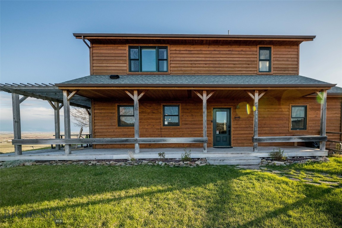 Welcome to this exceptional 21 acre property only 20 minutes from Bozeman, offering privacy, versatility, and breathtaking panoramic valley views. This property includes a single family home, 2 gardens, water house, RV hook-ups, horse/livestock set-up, and brand new shop. The well-maintained home features 3 beds, 2 baths, vaulted main living space, multiple decks/patios, unfinished basement ready for future expansion, and attached heated 2 car garage. Inside, you’ll find quality finishes including Alder doors, trim, and cabinetry, Viking gas range, and comfortable living spaces designed to take advantage of the surrounding landscape. Significant improvements have been made to the property infrastructure, including a fully rebuilt and improved road system for convenient circulation and accommodations for large vehicles/equipment. A standout feature is the newly constructed 50x50 heated shop with in-floor radiant heat, oversized drive-through doors for easy access and functionality. One bay includes roughed-in plumbing and electrical for a future full-size ADU (apartment), with plans for a kitchen and ¾ bathroom positioned with stunning views. With NO covenants or HOA restrictions, this property offers options for investment income, a home-based business, event space, or multi-generational living with flexibility for a variety of uses. Additionally, the property includes a second designated build site with major infrastructure already in place, including a well connection, septic system, and permit-ready preparations for another residence. This creates a rare opportunity for future expansion, investment potential, or the creation of a legacy property. Outdoor enthusiasts and hobby farmers alike will appreciate the flexibility this land and property provide. Bring your horses, livestock, chickens, and gardening dreams — the property already includes two established garden areas, horse and livestock shelters, and ample usable acreage. Adjacent to the property is a protected 1,600-acre ranch under conservation easement, preserving the unobstructed open-space views and enhancing the peaceful setting for years to come. Thoughtfully equipped for hosting overflow guests, there's two full RV hookups with electrical and sewer connections, along with a separate wash house complete with brand-new ¾ shower facilities. This is a truly rare offering combining acreage, infrastructure, flexibility, and unmatched protected views in one remarkable property.