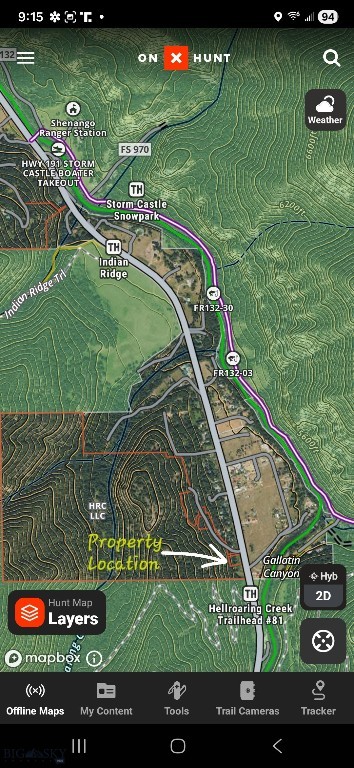 Gallatin Canyon - Land