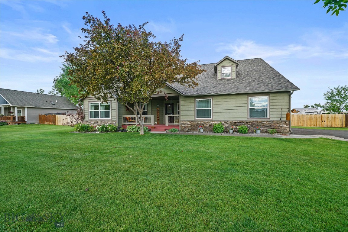 Meticulously maintained 4-bedroom, 3-bath home on a beautifully landscaped 0.49-acre lot in Landmark Subdivision. Designed with comfort and functionality in mind, this home features an open floor plan filled with natural light from abundant windows and showcases mountain views in multiple directions.

The spacious primary suite is conveniently located on the main level and thoughtfully separated from two additional main-floor bedrooms for added privacy. Upstairs, a large fourth bedroom with a full en-suite bath provides flexible space for guests, hobbies, or a home office.

Recent updates include a new roof installed in September 2025, a new asphalt driveway completed in fall 2025, and a new furnace installed in December 2023. The garage offers additional bump-out space, ideal for a workshop, storage, or hobby area.

Outdoor living shines with a welcoming front porch perfectly positioned for sunrise views and a covered back patio ideal for grilling and outdoor dining. The large fenced backyard provides ample room for recreation, gardening, gatherings, and outdoor activities. Mature trees line the street, enhancing the established character of the neighborhood.

Landmark Subdivision features three large parks and convenient access to community amenities. Located in Belgrade, residents enjoy nearby shopping, dining, parks, the library, seasonal community events, and convenient access to the airport. Experience the balance of spacious surroundings, scenic views, and easy access to everyday conveniences.