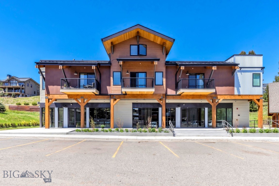 A unique Big Sky leasing opportunity offering flexibility, visibility, and the ability to accommodate a range of business concepts. Available as the full ground-floor space or with the opportunity to be demised, this commercial offering is currently being marketed as two separate spaces and can be tailored to accommodate a variety of business needs. Positioned near Big Sky’s Town Center, the space is well suited for a tenant seeking a visible presence in one of the West’s most dynamic mountain markets.

The space is currently offered in shell condition, providing a blank canvas for a custom buildout tailored to specific operational requirements, brand identity, and customer experience. Rather than adapting to a prior layout, a new occupant has the opportunity to create a purpose-built environment from the ground up.

The location is well positioned near established retail, dining, medical, and service-based businesses, making it a strategic fit for a tenant seeking a presence within Big Sky’s expanding commercial core. Six residential apartments are located on the second floor, creating potential access to employee housing options, a notable advantage in Big Sky’s limited workforce housing market.

As Big Sky continues to grow as both a premier ski destination and a year-round market, this space offers an opportunity for a new or expanding business to establish a presence in Big Sky’s growing commercial landscape.

NNN/CAM expenses are estimated and provided for marketing purposes only. Actual Common Area Maintenance (CAM) expenses have not yet been finalized and will be determined based on actual operating costs and allocated to Tenant pursuant to the final lease agreement. Tenants are encouraged to verify all estimated expenses during lease negotiations and due diligence.