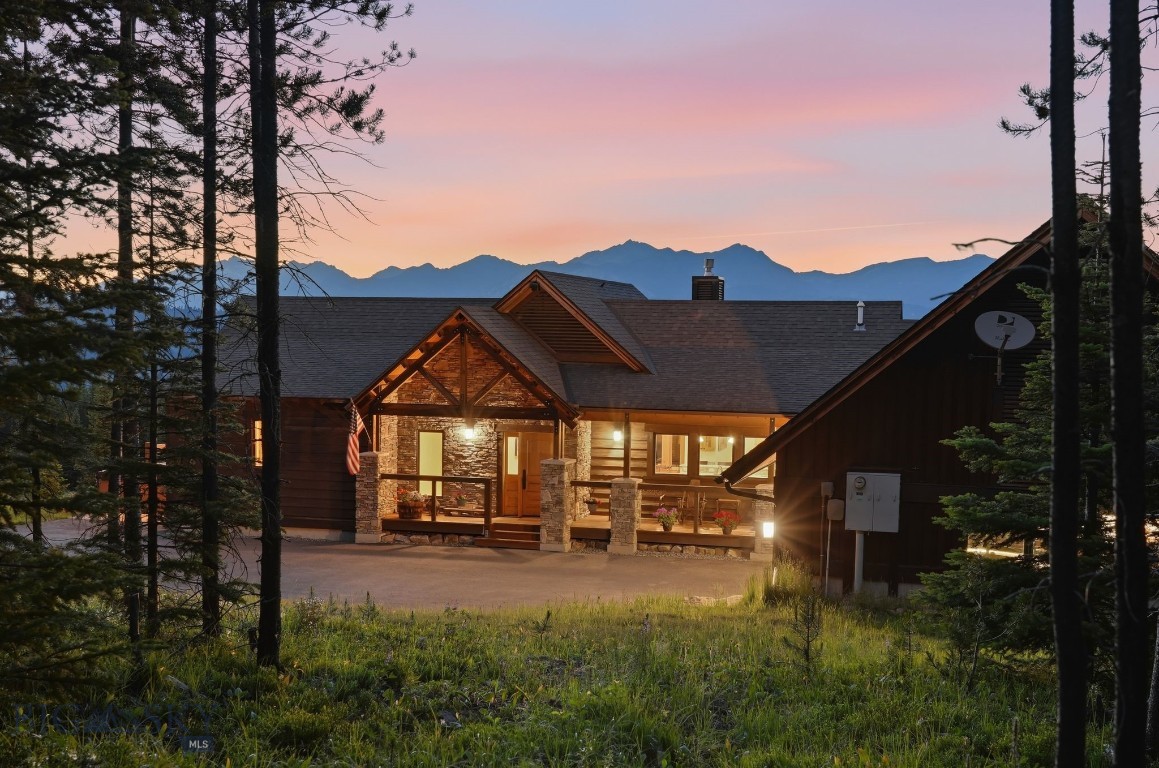 Welcome to 165 Trophy Bull Road—an immaculately maintained mountain retreat set on 20 pristine acres in the heart of Big Sky Country. This beautifully cared-for 3-bedroom, 3.5-bath home, plus a versatile bonus room, offers the perfect blend of comfort, space, and Montana lifestyle—an ideal basecamp for year-round adventure.  The land is what truly sets this property apart. Gently rolling, usable acreage like this is exceptionally rare in the Rocky Mountains—especially at this price point and this close to Yellowstone National Park.  Conveniently located just 15 minutes from Big Sky Town Center and approximately 25 minutes to Big Sky Resort, you’ll enjoy quick access to world-class skiing, dining, shopping, and year-round outdoor recreation—while still savoring the peace and privacy of your own expansive acreage.