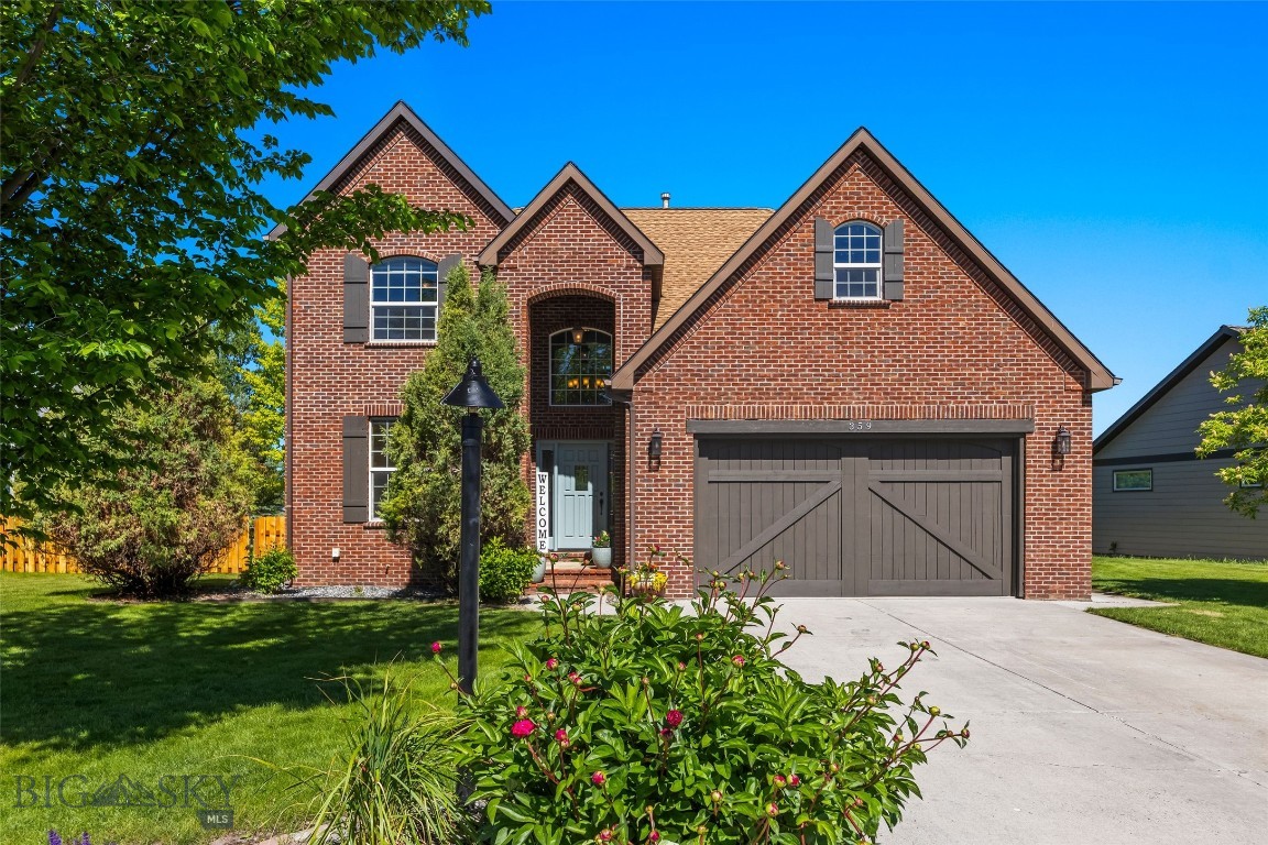 Welcome to 359 Annie Glade Drive, a 2,895-square-foot brick home at the end of a quiet cul-de-sac in Elk Grove, an established Bozeman neighborhood with a trail system, parks, beach and pond.  Updated and move-in ready.

You notice the entry first. A brick arched doorway opens into a vaulted foyer with slate flooring that transitions to oak hardwood with walnut inlay. Nine-foot ceilings carry through the main level. The gas fireplace anchors the living room. The kitchen is the kind that actually works: quartz counters, tile backsplash, alder cabinetry, stainless appliances, a large pantry, and an island with seating. Both formal and informal dining options sit nearby. The main level also includes a large family room off the back to the kitchen and access to a covered back yard patio. Off the front entry you’ll find a more floor office with closet and addition bonus storage. 

Upstairs, the master suite earns the name: en-suite bath with separate shower, jetted tub, dual vanity, and his-and-hers walk-in closets. Two additional bedrooms share a full bath and a bonus room above the garage gives you real flex space: gym, studio, playroom, or overflow to round out the upper level

Out back, the covered deck and porch look out over a large back yard leading to open space. No neighbors stacked against the fence line. The yard is landscaped and irrigated with underground sprinklers. 

You’ll fined the home in impeccable condition with fresh paint, new carpet, and updated kitchen. The work is done.