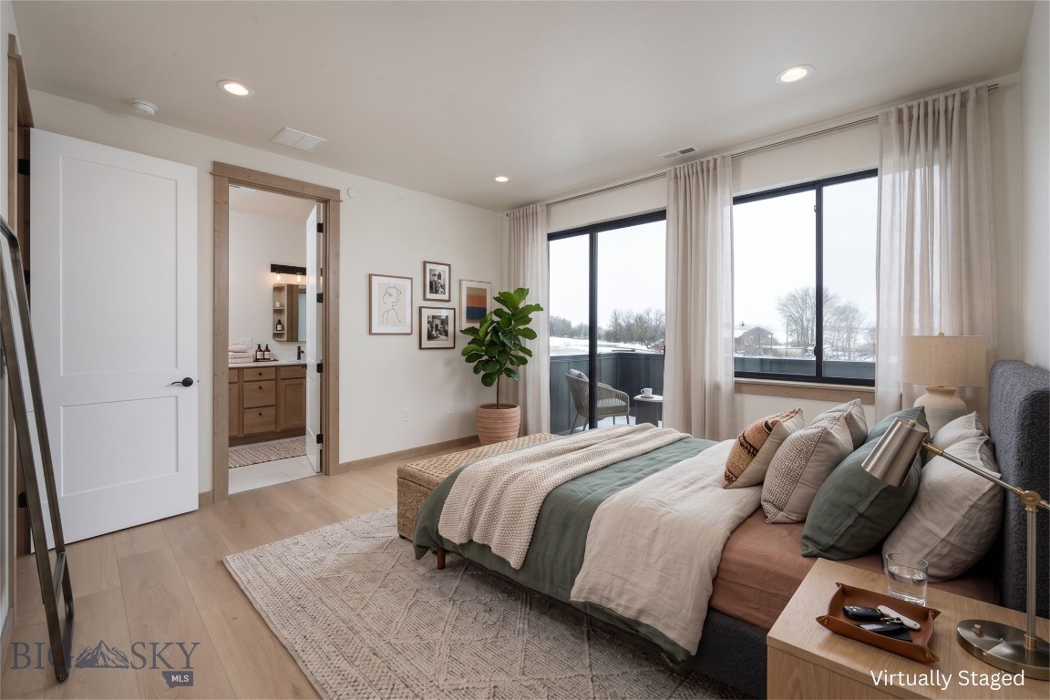 Introducing the Fremont Executive, the premier and largest floor plan available at Fremont Square, designed for those who require an unparalleled level of scale and functional versatility. This unique 3,517 sq ft +/- live-work property is strategically positioned with primary visibility along the Jackrabbit Lane corridor, offering immediate access to Big Sky, the airport, and downtown Bozeman. The main level features a massive 1,726-square-foot shop specifically engineered with a separated garage layout, allowing for the total physical delineation of private assets from professional operations or the housing of two independent commercial ventures. Equipped with pull-through capability, a dedicated shop bathroom, and high-clearance overhead doors, this workspace is optimized for heavy-duty logistics, high-volume inventory, or sophisticated workshops. Upstairs, the 1,791-square-foot residential suite stands as a masterclass in modern design, featuring a spacious three-bedroom, two-bathroom layout that flows seamlessly from a gourmet kitchen into an expansive living area. A 220-square-foot west-facing deck extends the living space outdoors, capturing views and the vibrant energy of Montana’s fastest-growing trade corridor. Whether utilized as a high-visibility corporate headquarters, a secure sanctuary for private collections, or a sophisticated mountain basecamp, the Fremont Executive offers a rare opportunity to consolidate high-level professional utility with an executive-level residential asset.