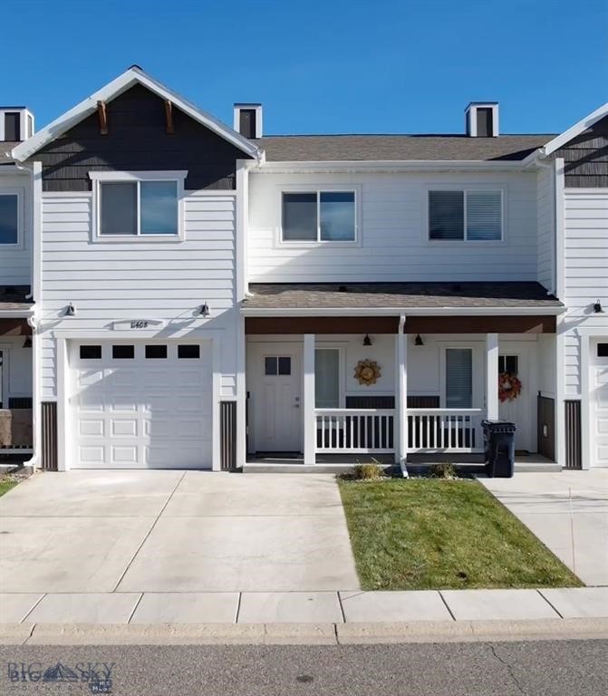 Discover comfort, convenience, and a touch of Montana charm in this beautifully maintained 3-bedroom, 2.5-bath condo in the heart of Bozeman. The main level welcomes you with an open, spacious feel; highlighted by laminate wood flooring, a cozy gas fireplace, and a well-appointed kitchen featuring quartz countertops, stainless steel appliances, and an adjoining dining area. A convenient half bath and direct access to the attached one-car garage complete the main floor. Upstairs, the primary suite offers a peaceful retreat with its own ensuite bath, accompanied by two additional bedrooms, a full bathroom, dedicated laundry, and a versatile loft-style bonus space ideal for an office, media room, or play area. Step out the back door to take in sweeping views of the Bridger Mountains, an inviting reminder of Bozeman’s stunning surroundings. Perfectly positioned for easy access to Montana State University, local shops and amenities, and the Yellowstone International Airport, this home makes an excellent full-time residence or investment opportunity. With thoughtful updates, practical design, and a central location, this condo delivers true Bozeman living at its best.