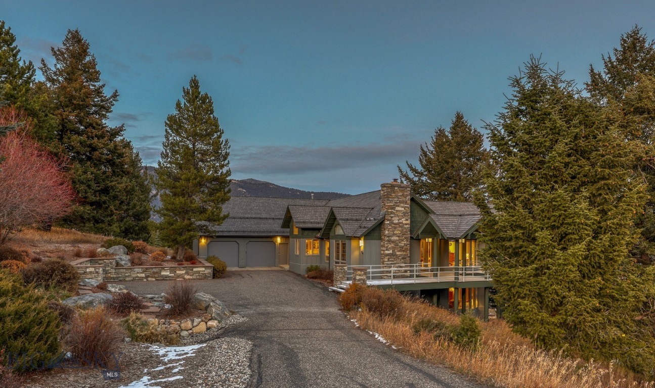 Sunrises and Sunsets surround this 4489 sq ft exceptional home in Ousel Falls subdivision, south of Town Center at the Big Sky Ski and Summer Resort. The 2.6 acres of land, a wildlife corridor, sits in the Yellowstone National Park Ecosystem in Southwest Montana.

Built in 1994 and meticulously maintained and elegantly designed for entertainment, it was architecturally styled to offer single floor living as well as accommodating multi-generations of family and friends with high-end standards and western hospitality, making this an ideal retreat.

This home defines design, quality, function, and a legacy of culture in the earlier days of Big Sky. Its prime location speaks of trail heads and waterfalls, stars and sanctums, sun and snowflakes.  Someone summed it up when he said, “This is a pearl of a place.”