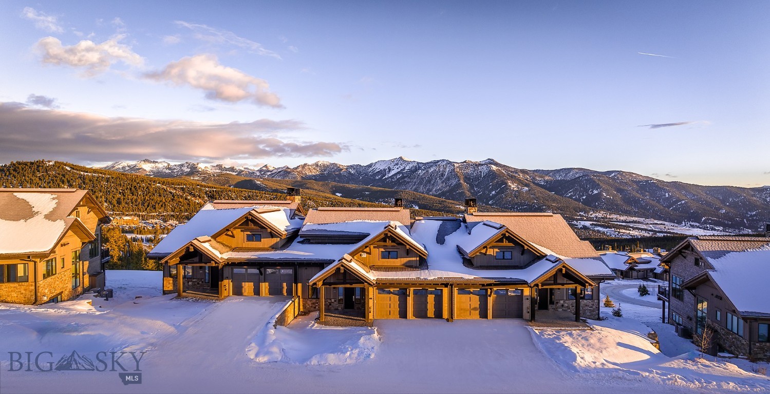 Welcome to the incredible Inspiration Point neighborhood that boasts the best views in Big Sky. Residence 9C is a ‘cool’ interior finish package—a contemporary mountain oasis that invites you to reconnect with nature. Situated in the exclusive Spanish Peaks Mountain Club, this exceptional home offers stunning views of Lone Mountain and the Spanish Peaks. This residence is a 5 bed, 6 bath, 4,146+/- sq. ft modern mountain retreat that seamlessly blends comfort and serenity. Boasting vaulted ceilings and a covered balcony and patio, an open concept kitchen with high-end appliances, walk-in closet off the primary bedroom, wet bar on the lower level, hot tub, and large flex room suited to let your imagination run with possibilities, this residence is one you’ll want to visit. 

As a member within the Spanish Peaks community, you will enjoy unparalleled amenities, including alpine and Nordic skiing, snowshoeing, golfing, mountain biking, hiking, horseback riding, fly fishing, guided tours of the Greater Yellowstone area, spa treatments, fine dining, and more—providing endless opportunities for adventure. After an exhilarating day, relax in the member Clubhouse or at Montage Big Sky, or unwind by the wood burning fire or hot tub in your home. Nestled adjacent to the new 10-hole Par 3 course, Tom’s 10, and the vast Spanish Peaks Mountain Club trail system, Residence 9C is a prime location for all recreation. Dive into scenic flow trails designed for thrilling mountain biking or explore hiking paths that take you to the serene Fish Camp or the stunning Inspiration Point Lookout Pavilion. Experience the perfect blend of luxury and outdoor adventure at Inspiration Point, where extraordinary moments create lasting memories.

Photos shown depict a similar residence.