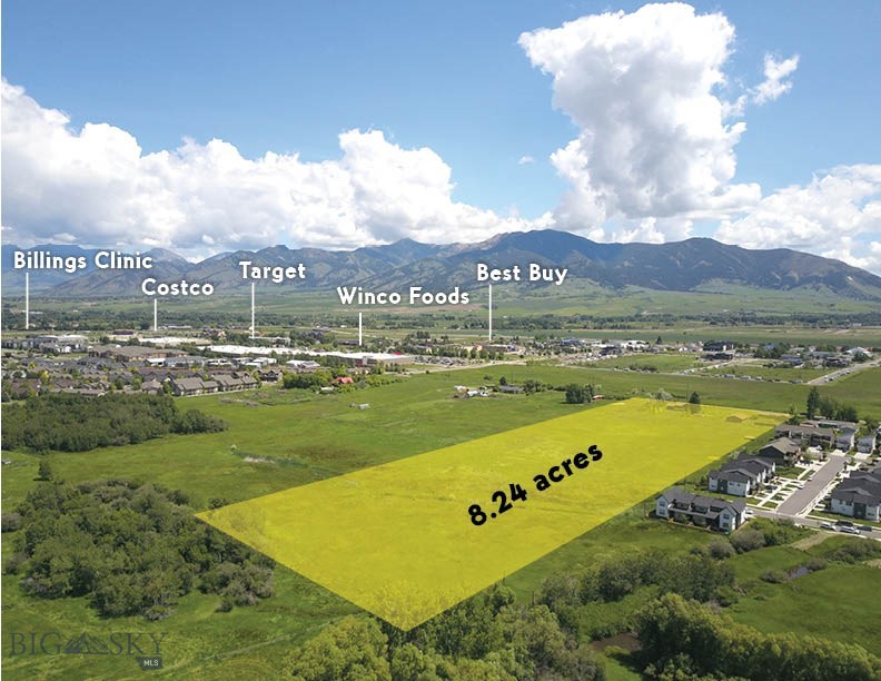 Thomas @ 27th is a well thought out and incredible multi-family development opportunity on over 8 acres on two separately deeded parcels in the rapidly growing N 19th corridor. This project is near full entitlement for a 224 unit complex with a 2+ acre park. The site works well with the neighboring development and is situated near Costco, Target, Winco Foods, Billings Clinic, Best Buy and numerous other commercial amenities. It is also near Emily Dickenson Elementary, Chief Joseph Middle and Gallatin High Schools. The property has commanding Bridger and Gallatin Range views and intersects with the planned PROST trail system. This project offers a great opportunity with much needed higher density housing and has an option for "affordable housing" incentives. The project is comprised of 4 beautifully designed buildings with studio, one and two bedroom units. Utilize the work that has been done to date to finalize this plan with the city and be ready to break ground in 2026. There are two existing single family homes and a large shop on on the property that are being sold "AS IS". A robust document package is available for review by qualified buyers. Don't miss this rare infill offering that is near final approval!